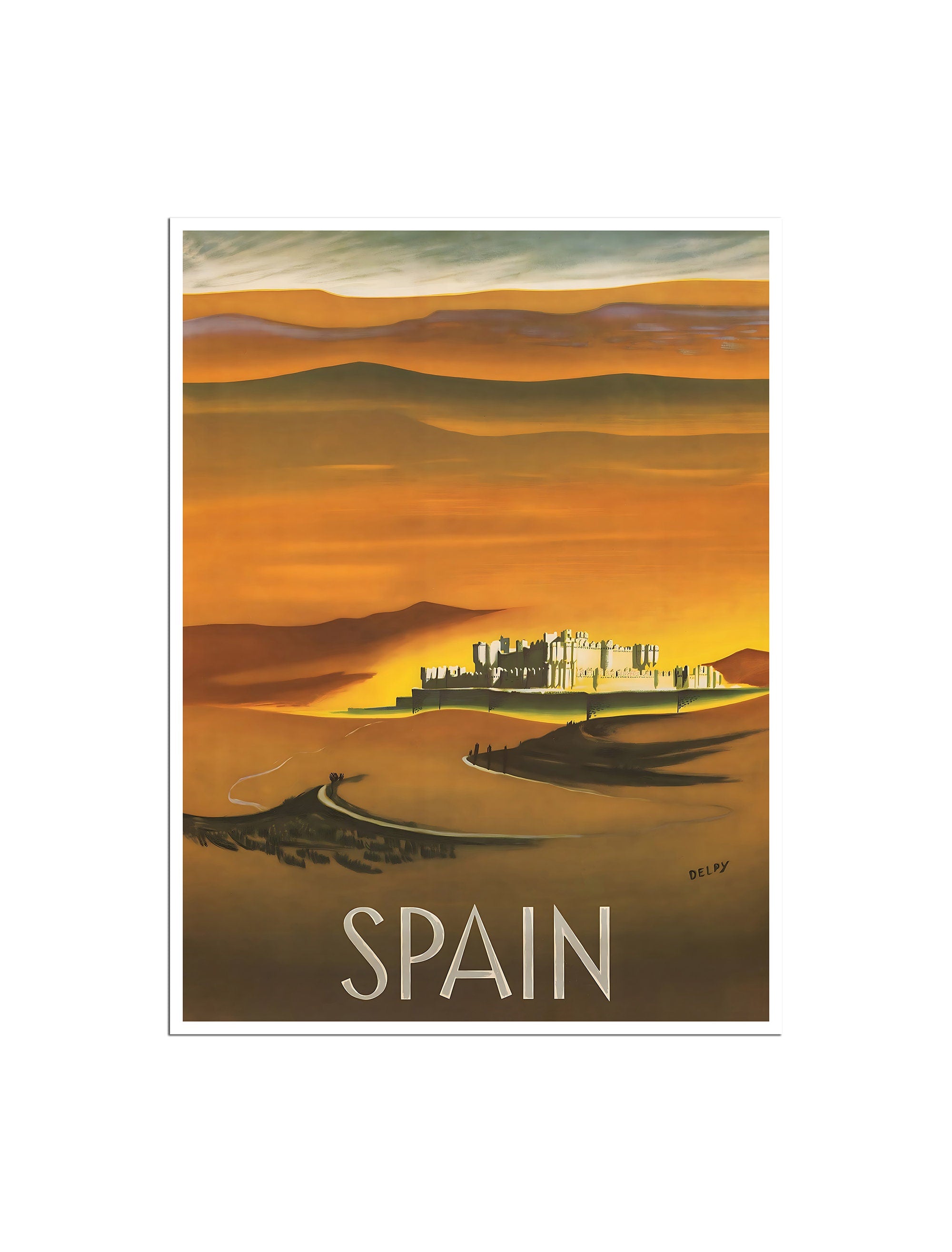 Spanish Art Spain Travel Poster Vintage Landscape Print (XR4725)