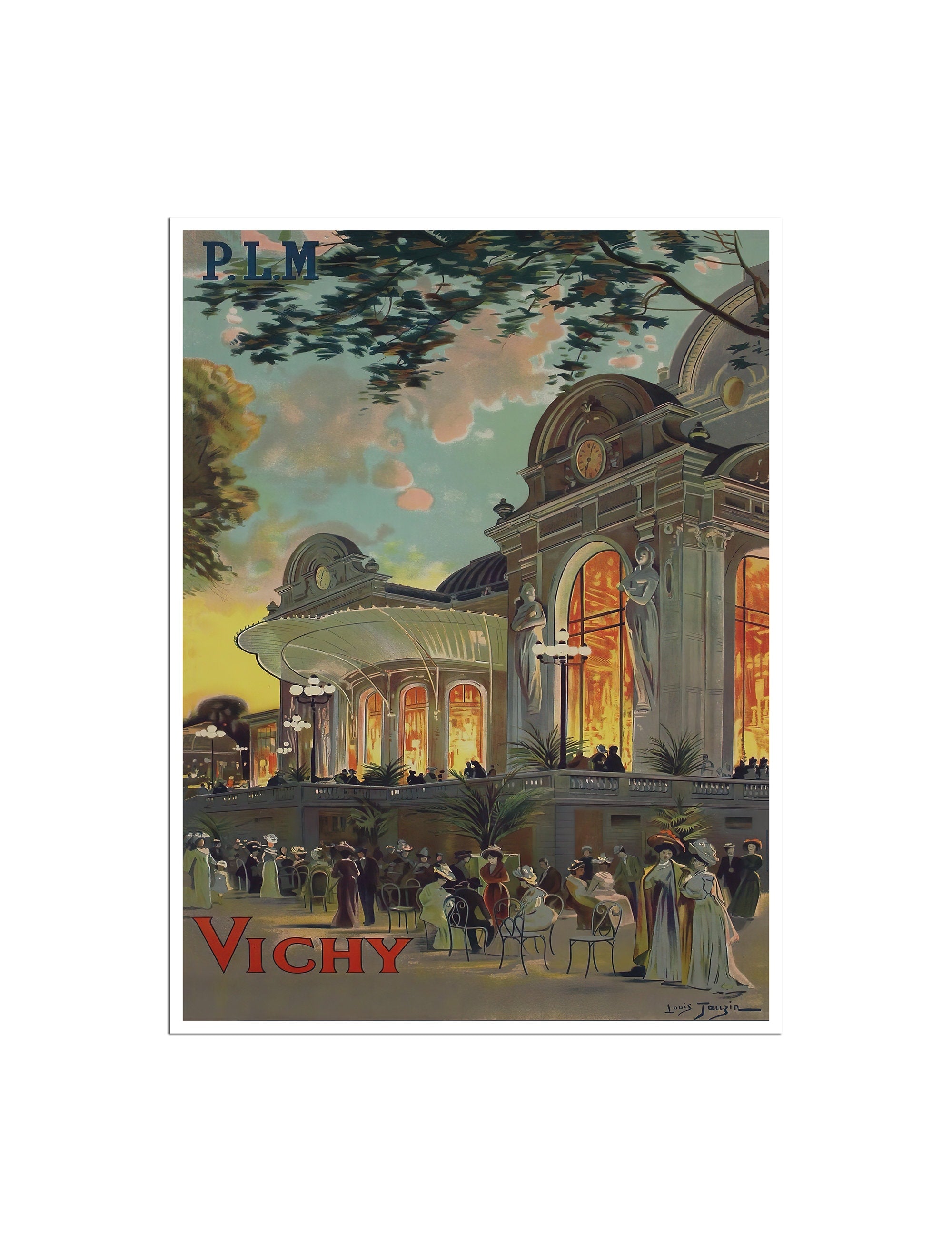 Vichy Travel Poster France Art French Gift Retro Print (XR4738)