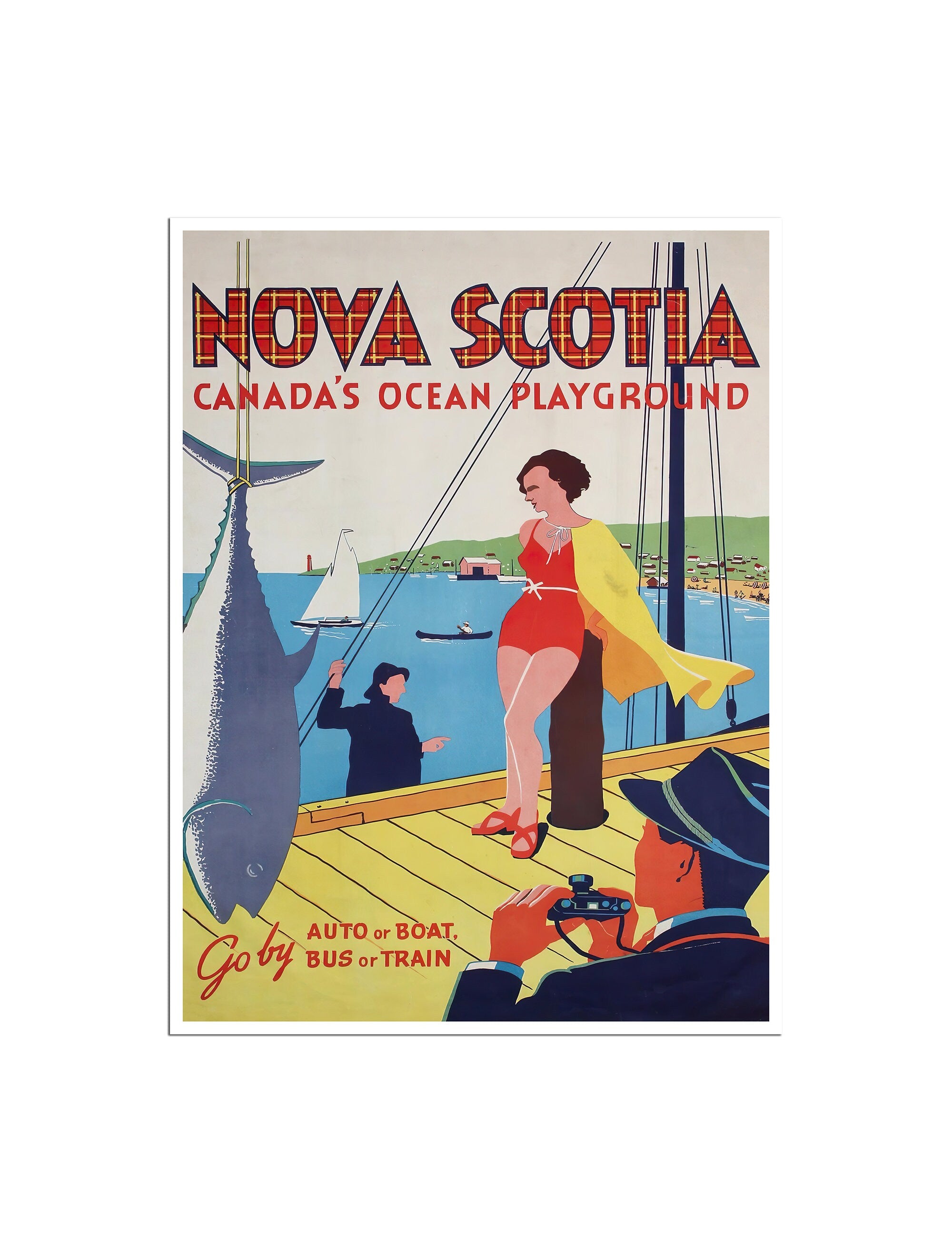 Nova Scotia Art Canada Travel Poster Vintage Print Home Decor (XR4741)