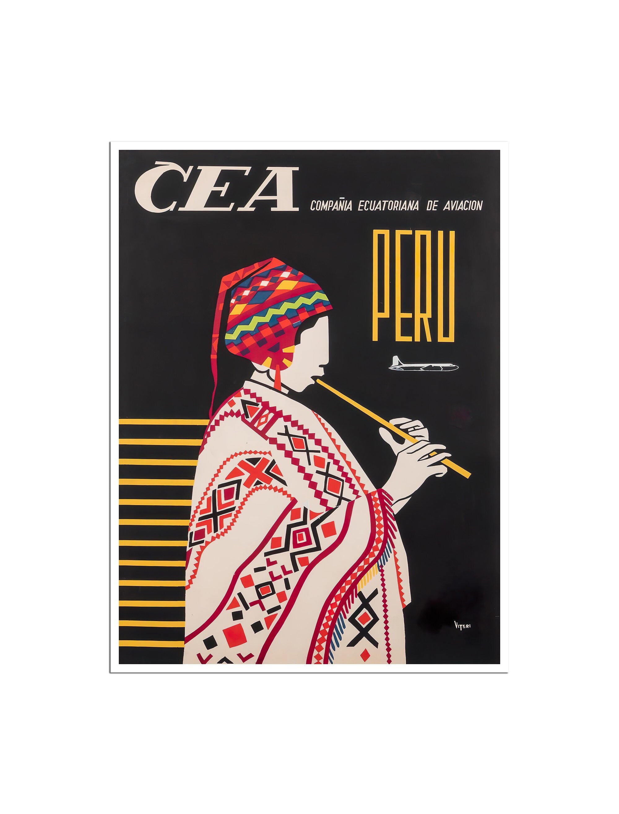 Peru Travel Poster Vintage Peruvian Art Print Decorative Sign (XR4748)