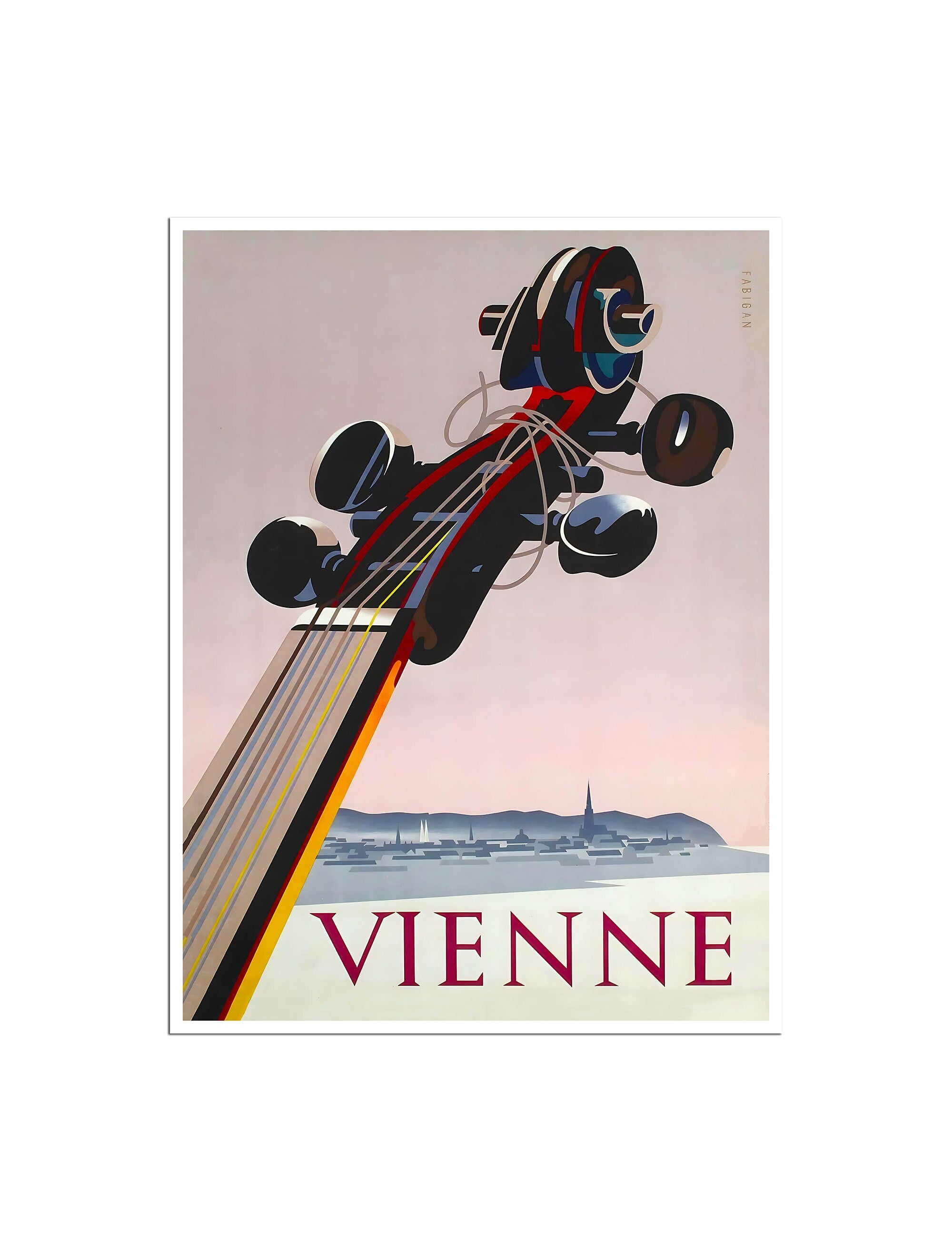 Vienne Travel Poster France Art French Print Vintage Home Decor (XR4740)