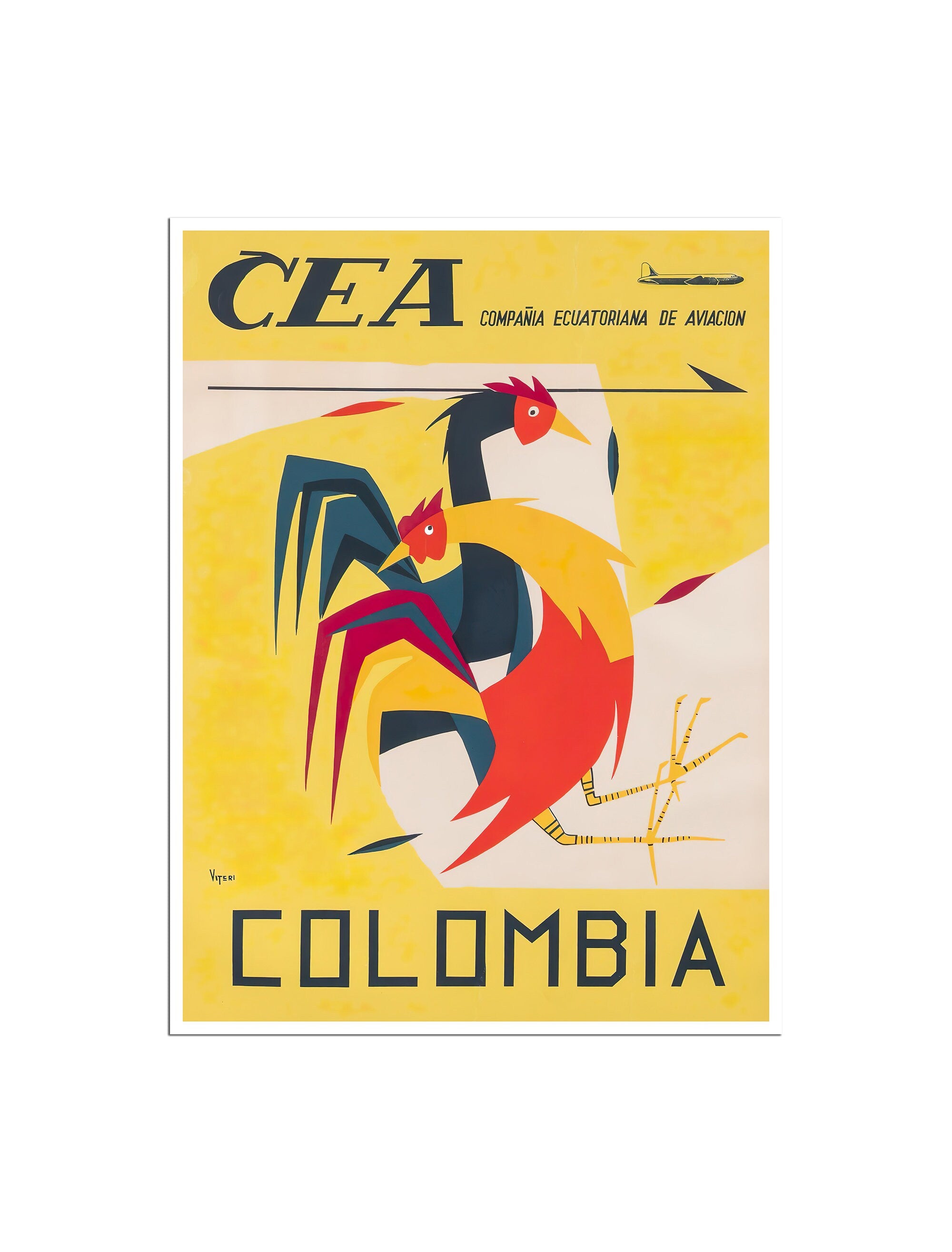 Columbia Travel Poster Vintage Columbian Art Print (XR4750)