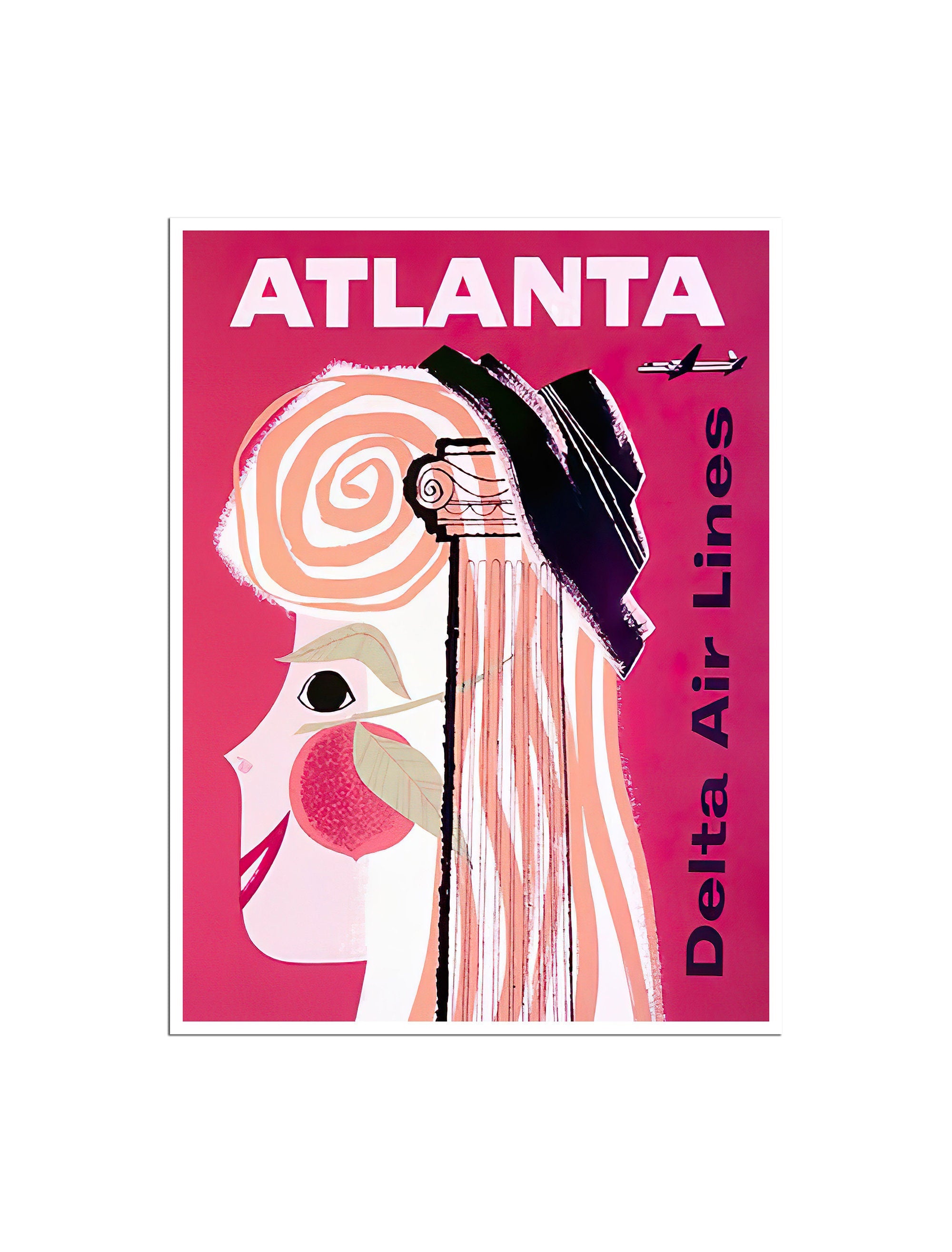 Atlanta Travel Poster Vintage Georgia Art Print Home Decor (XR4797)