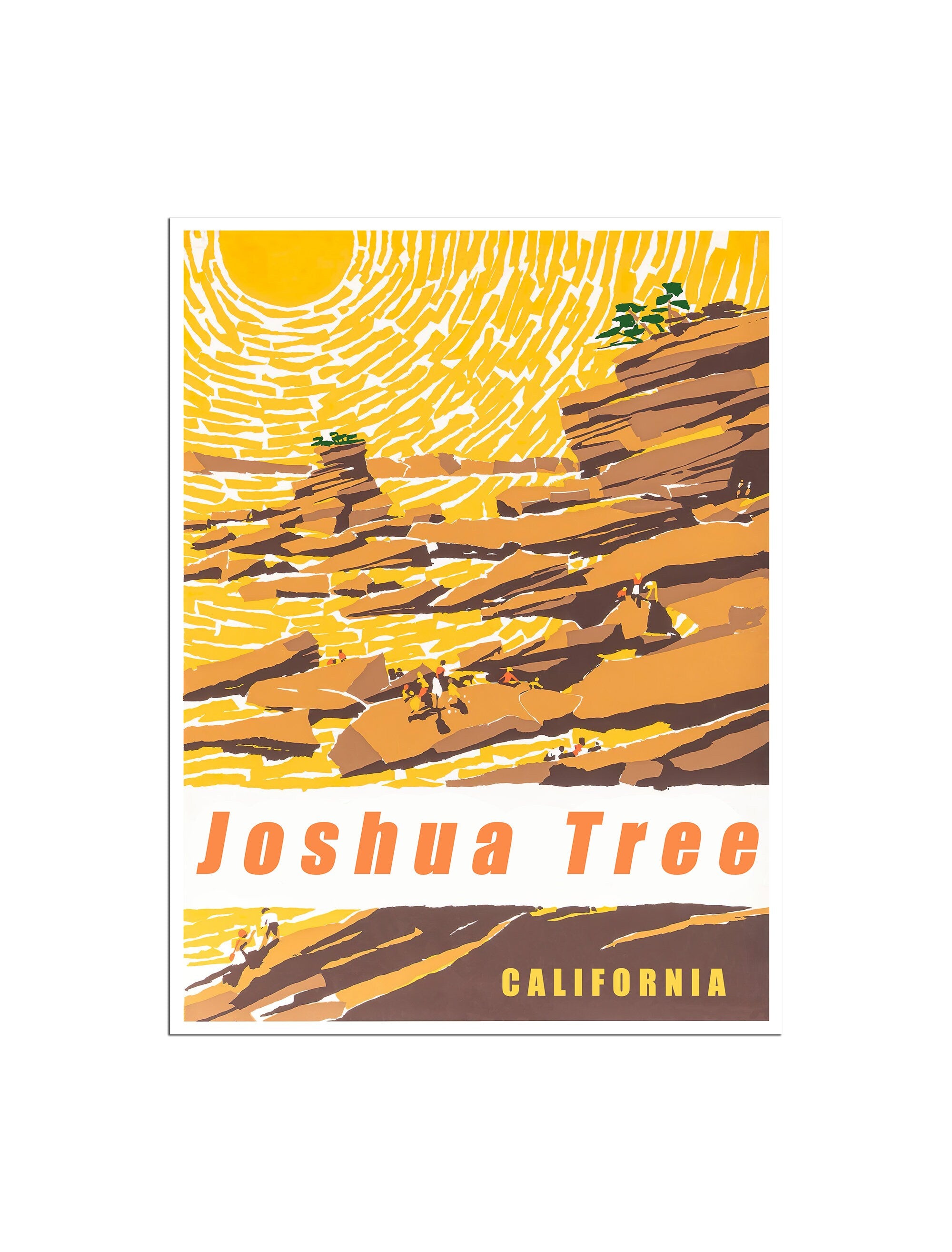 Joshua Tree National Park Poster Vintage California Art Print (XR4765)