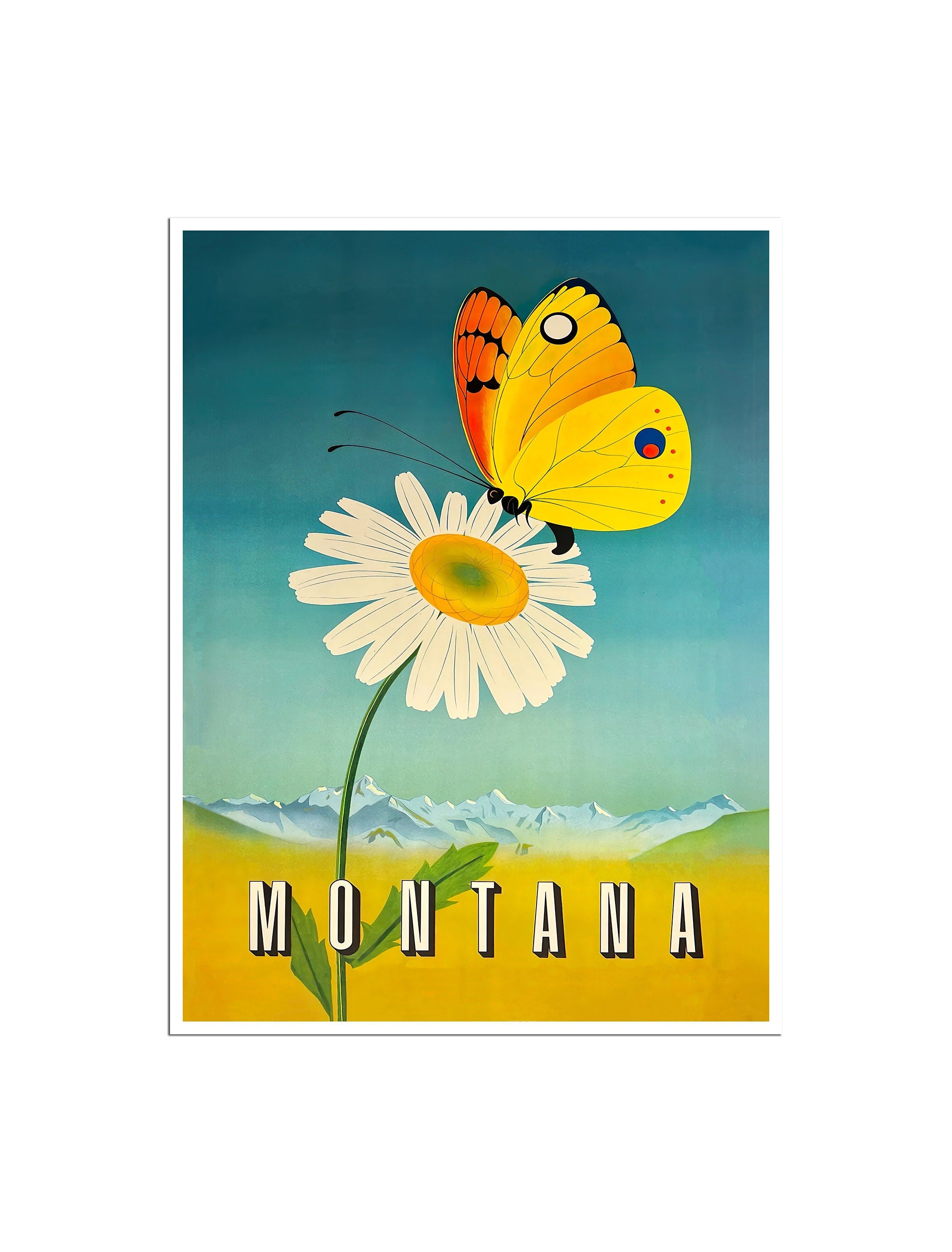 Montana Travel Poster Vintage America Art Print Home Decor (XR4785)