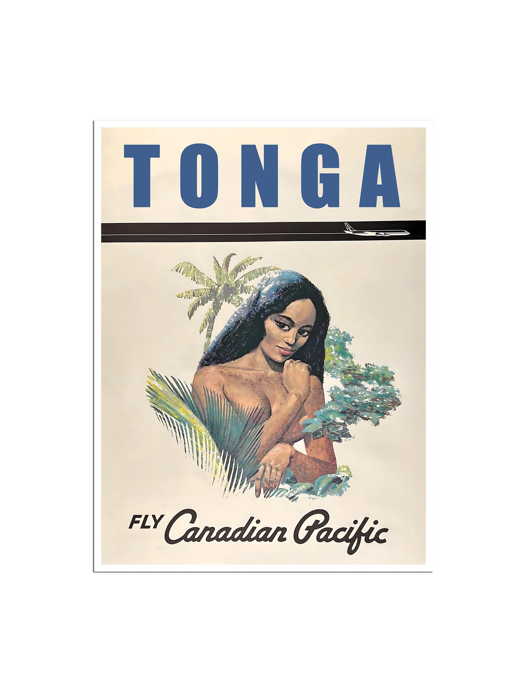 Tonga Travel Poster Vintage Polynesian Print Wall Art Home Decor (XR4795)