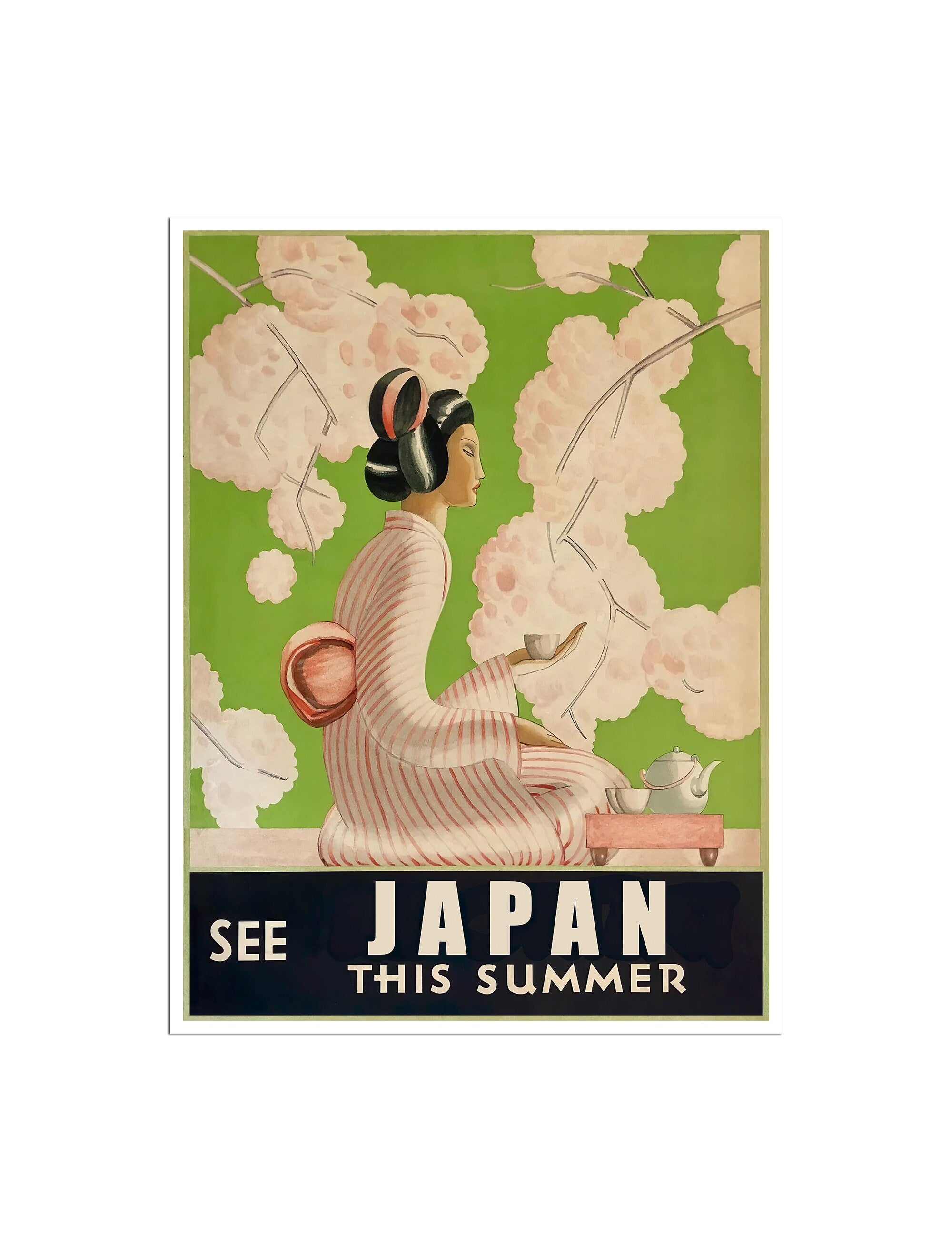 See Japan Travel Poster Vintage Japanese Art Asian Heritage Gift (XR4798)