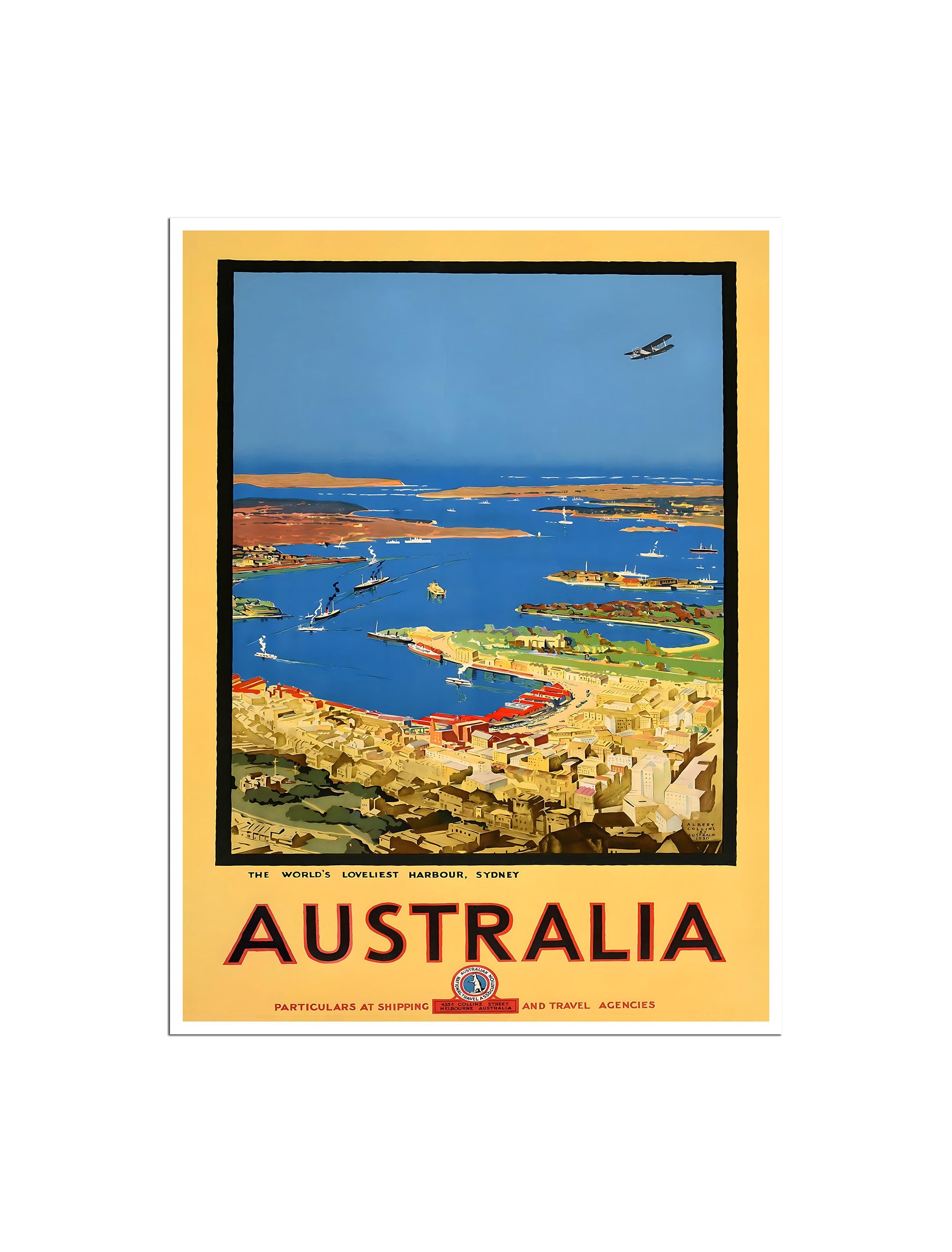 Vintage Australia Art Travel Poster Australian Painting Print (XR4829)