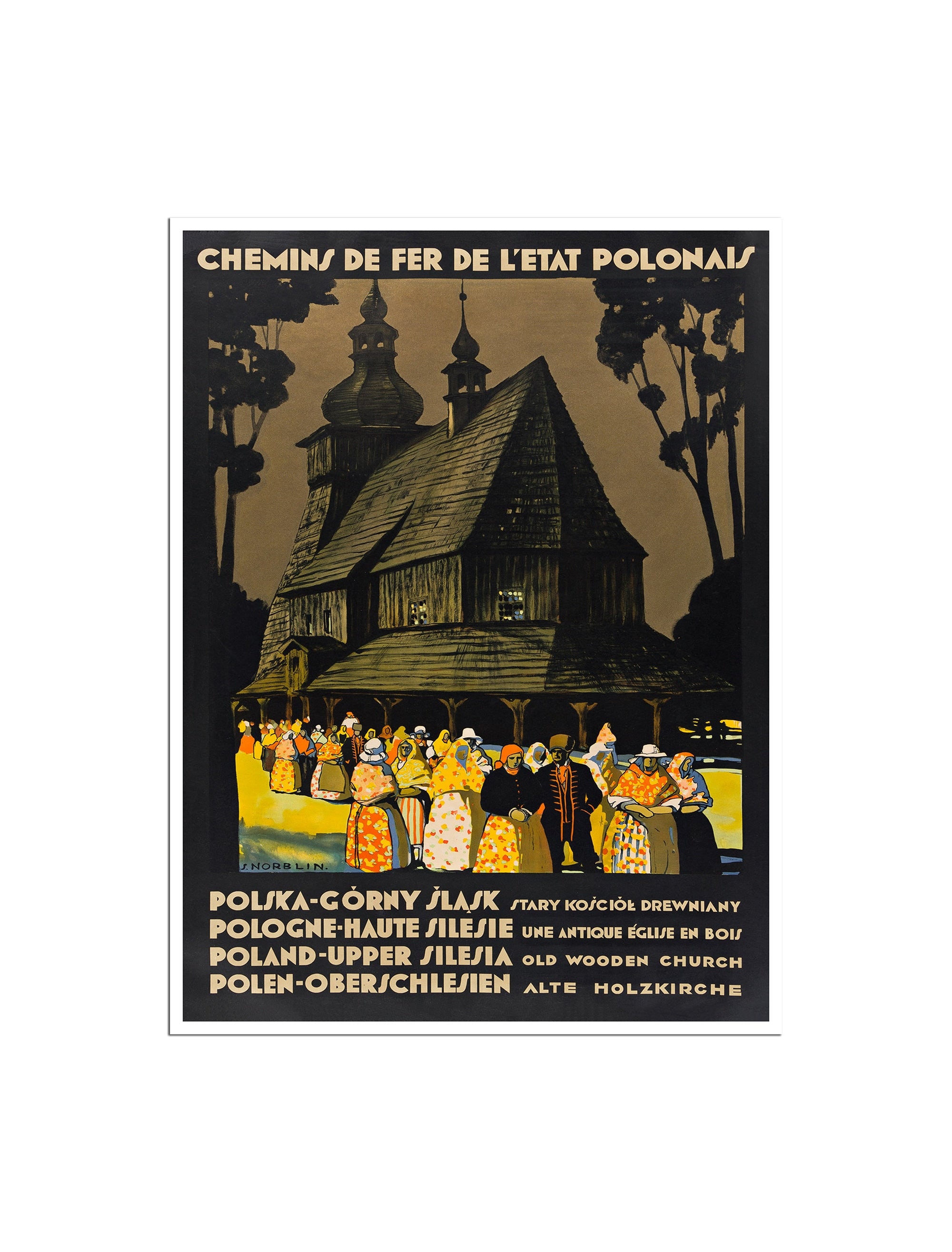 Poland Travel Poster Upper Silesia Print Vintage Polish Art (XR3667)