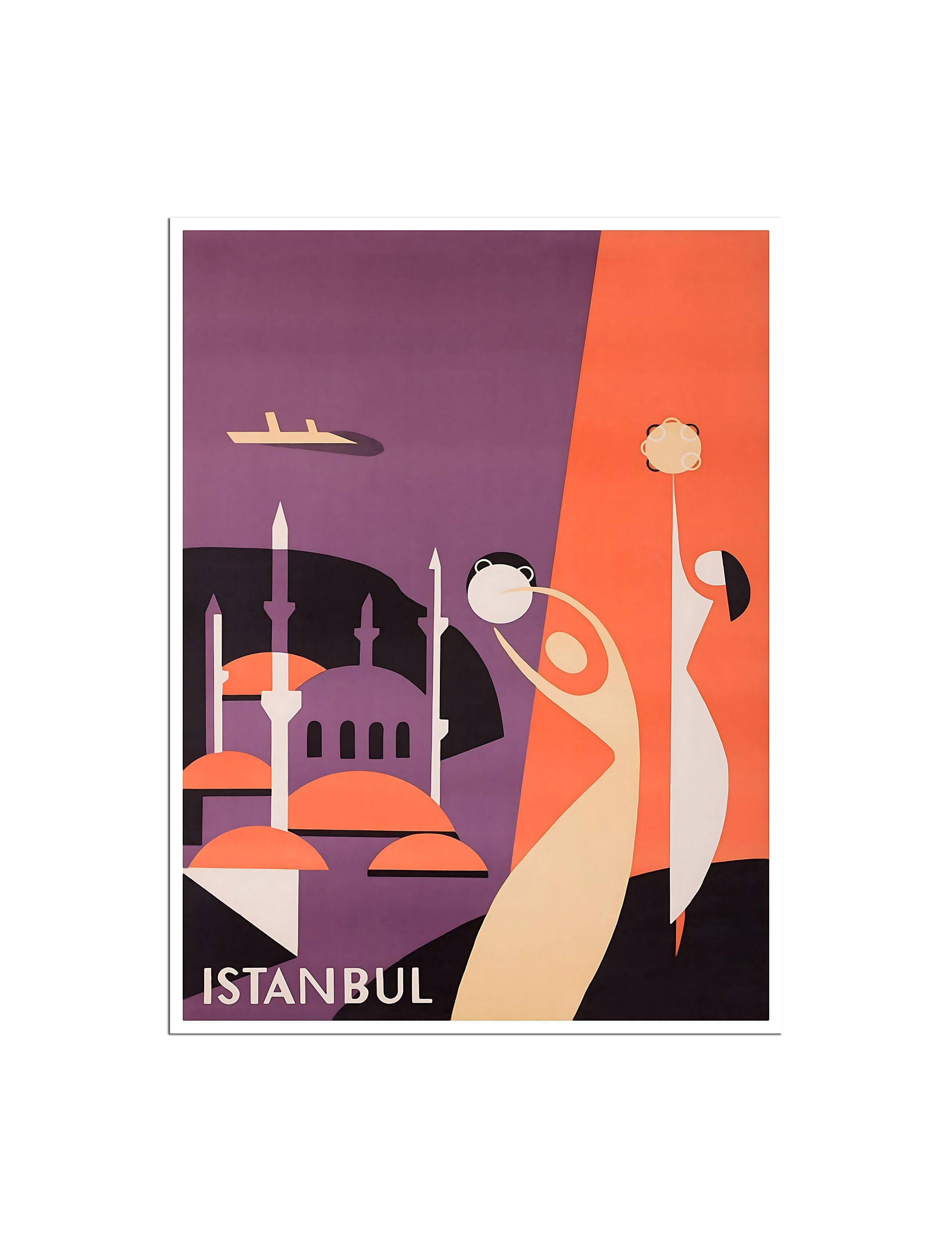 Istanbul Art Turkey Travel Poster Vintage Turkish Print (XR3210)