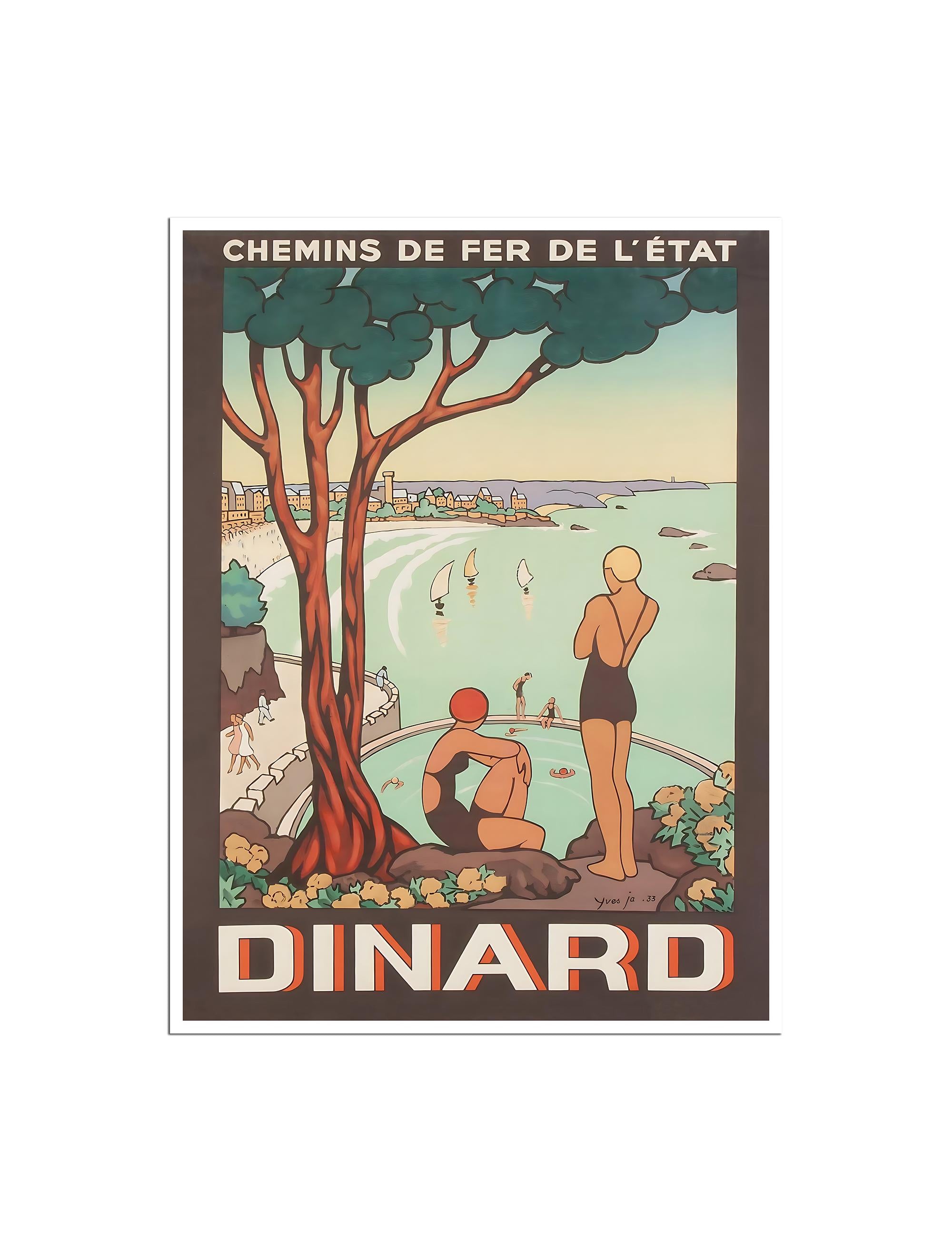 Dinard Travel Poster France Wall Art French Print (XR4855)