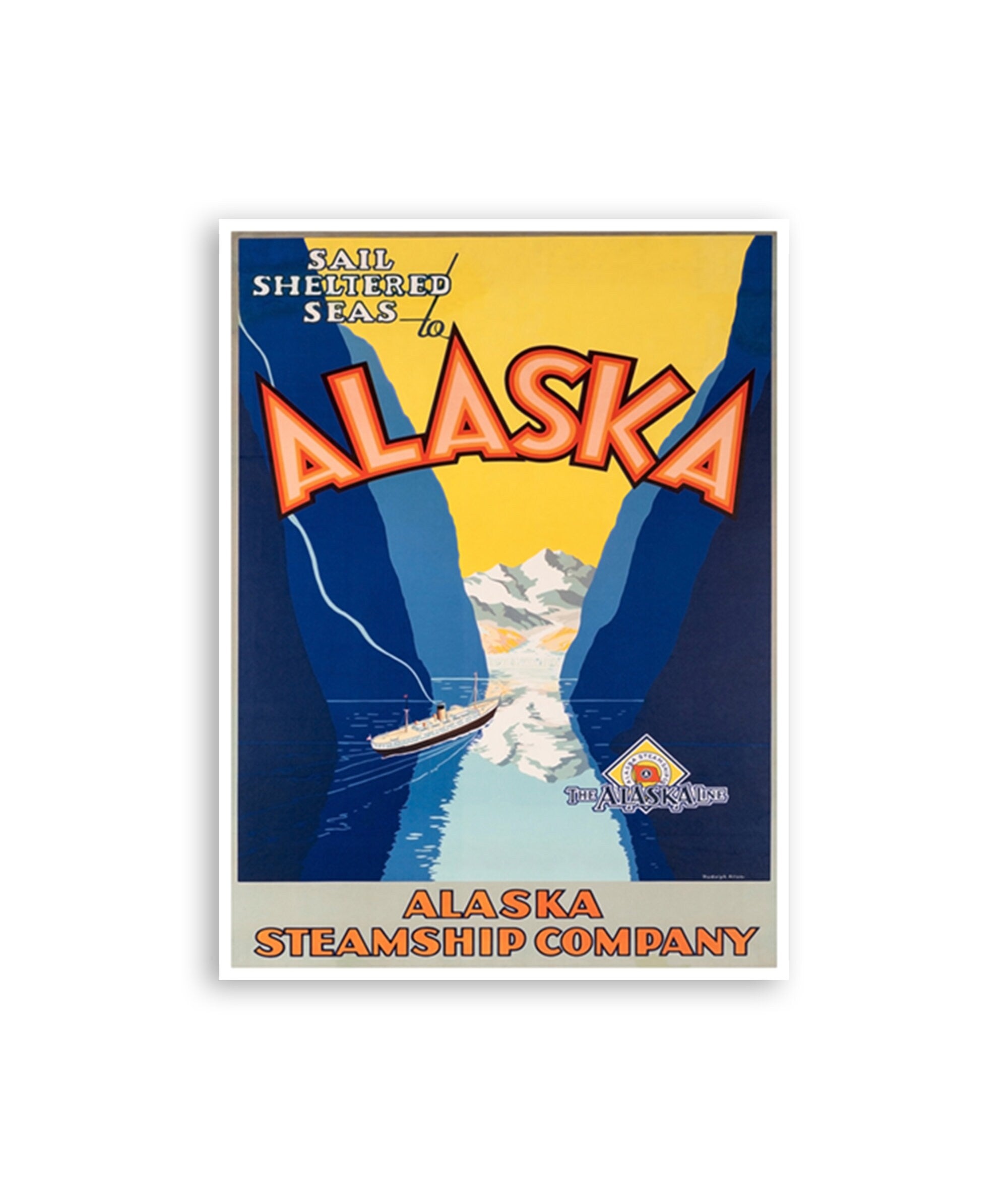 Alaska Steamship Poster