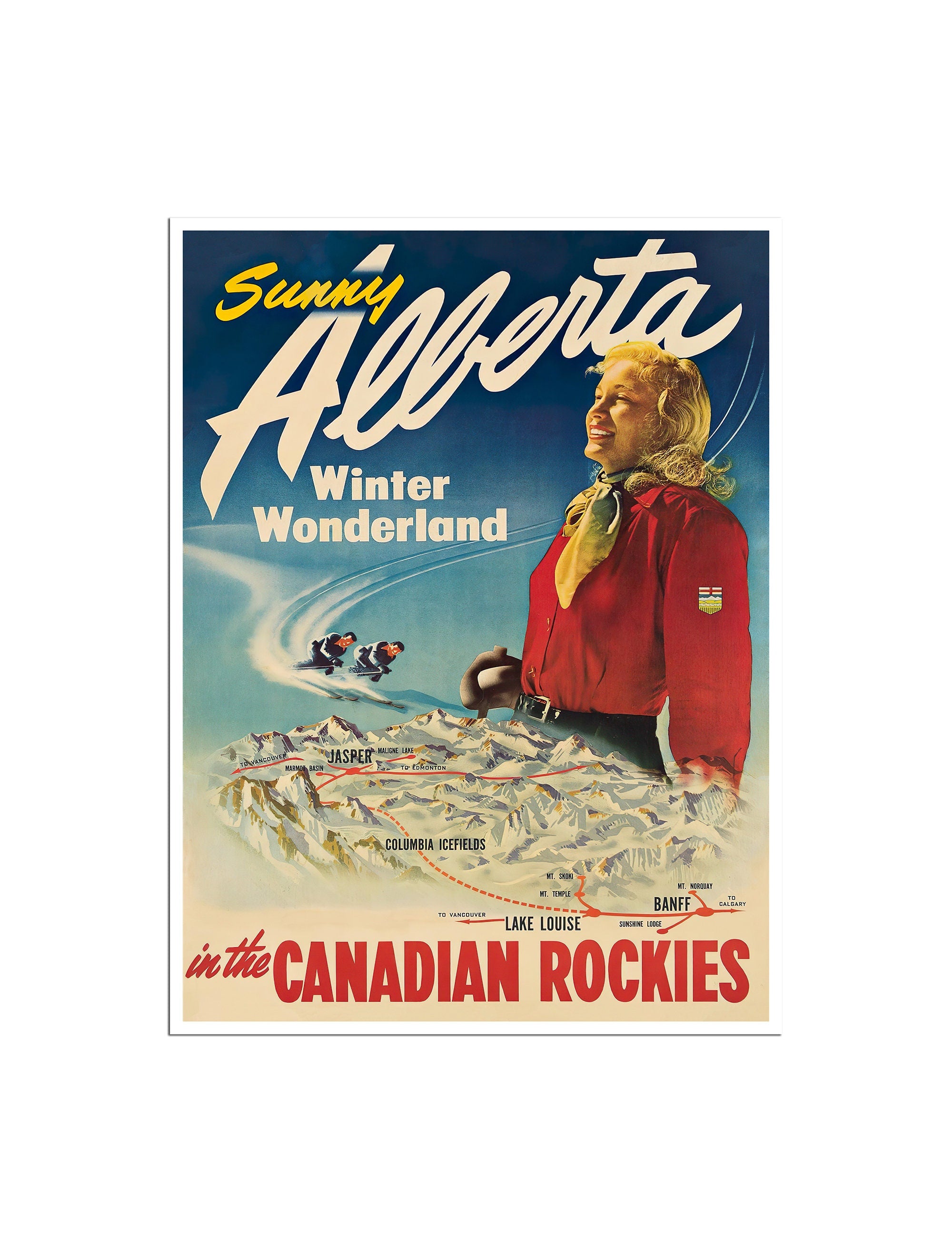 Alberta Ski Poster