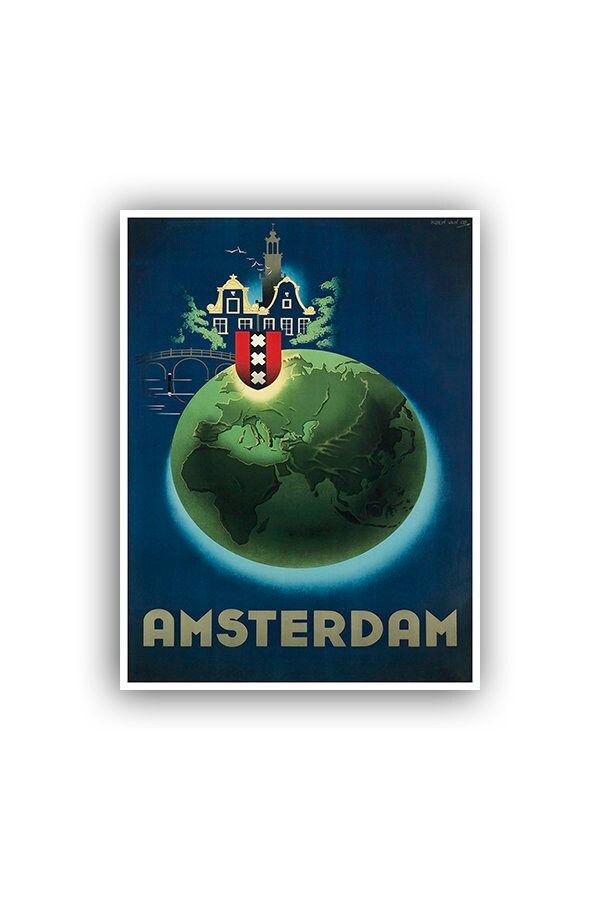 Amsterdam Travel Poster