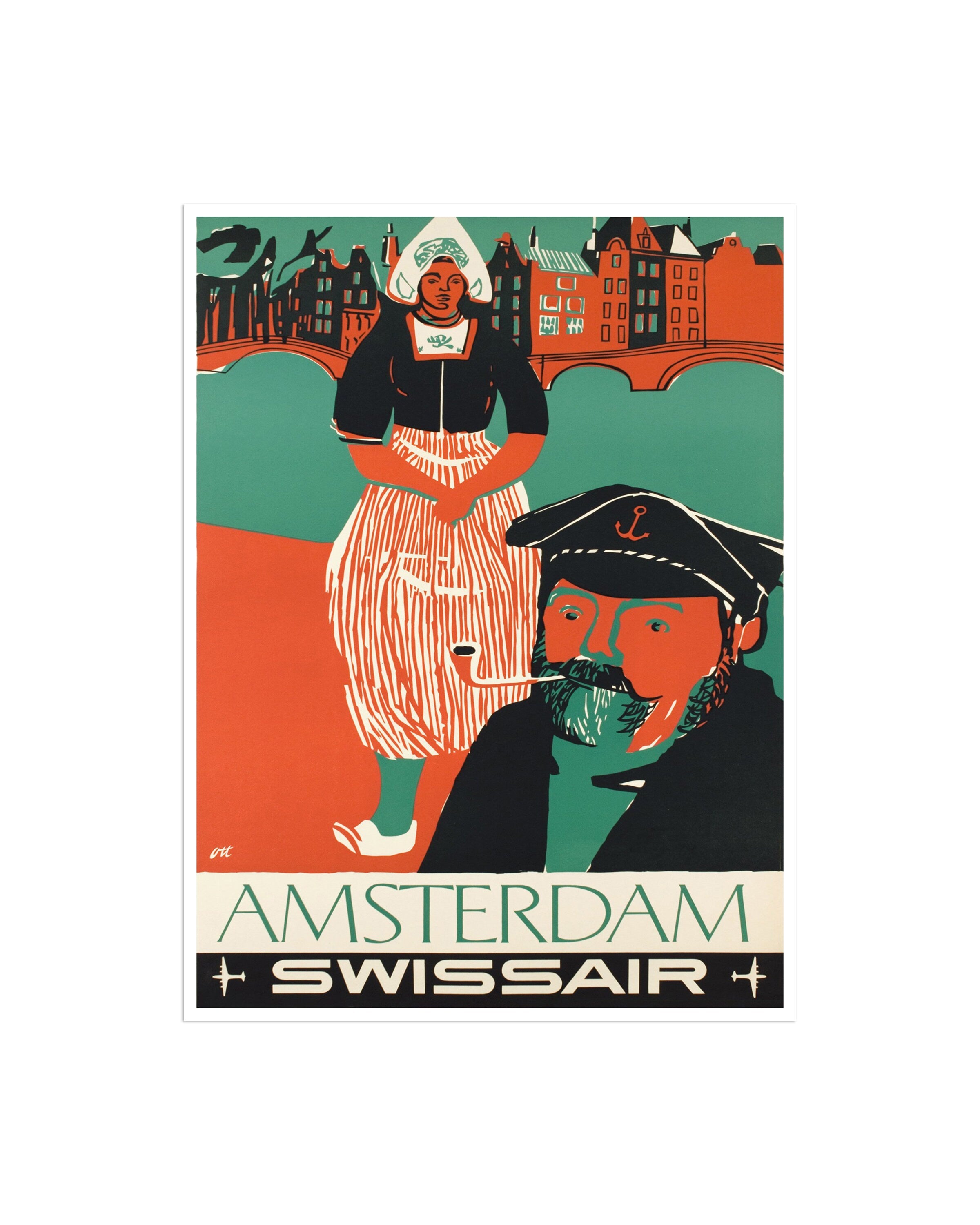 Amsterdam Travel Poster