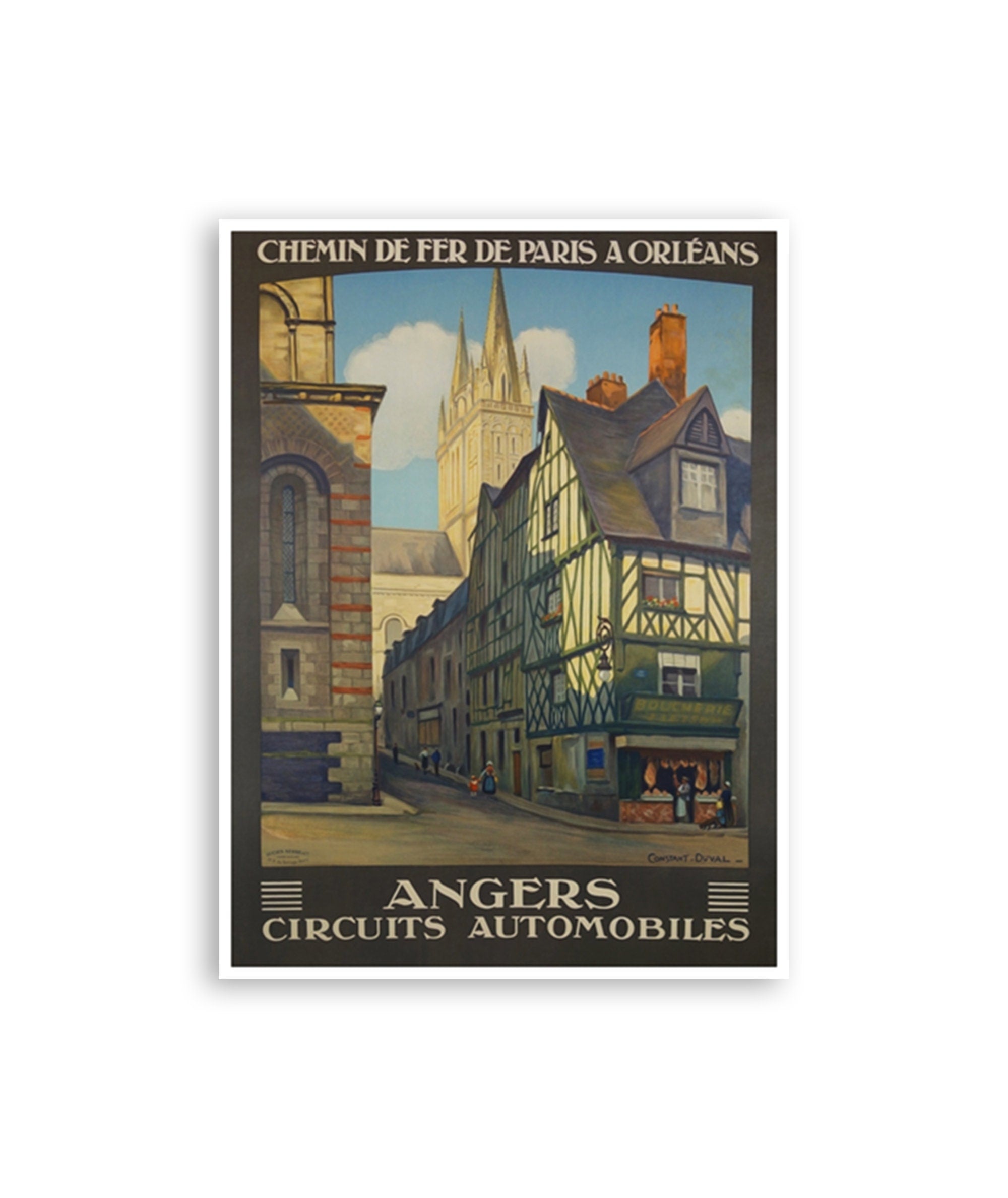 Angers Travel Poster