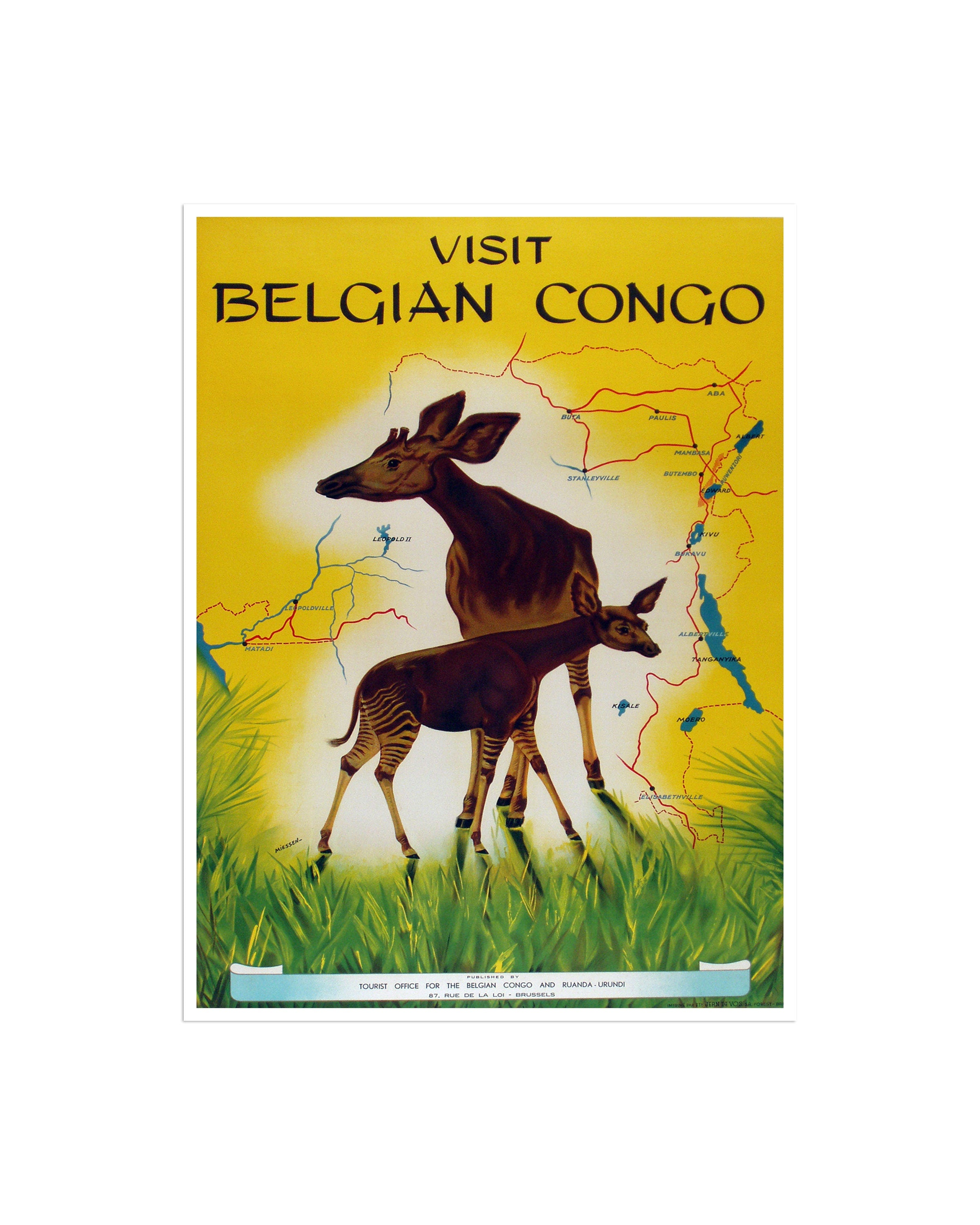 Congo Travel Poster