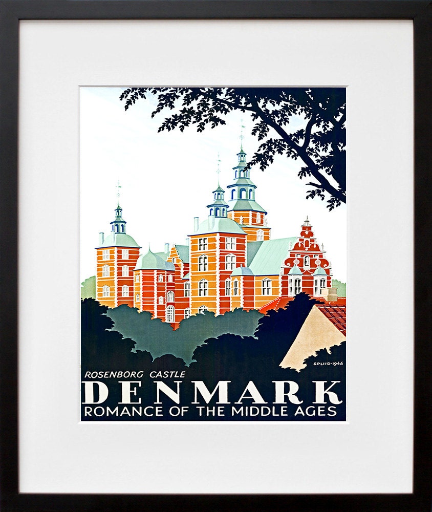 Denmark Travel Poster 