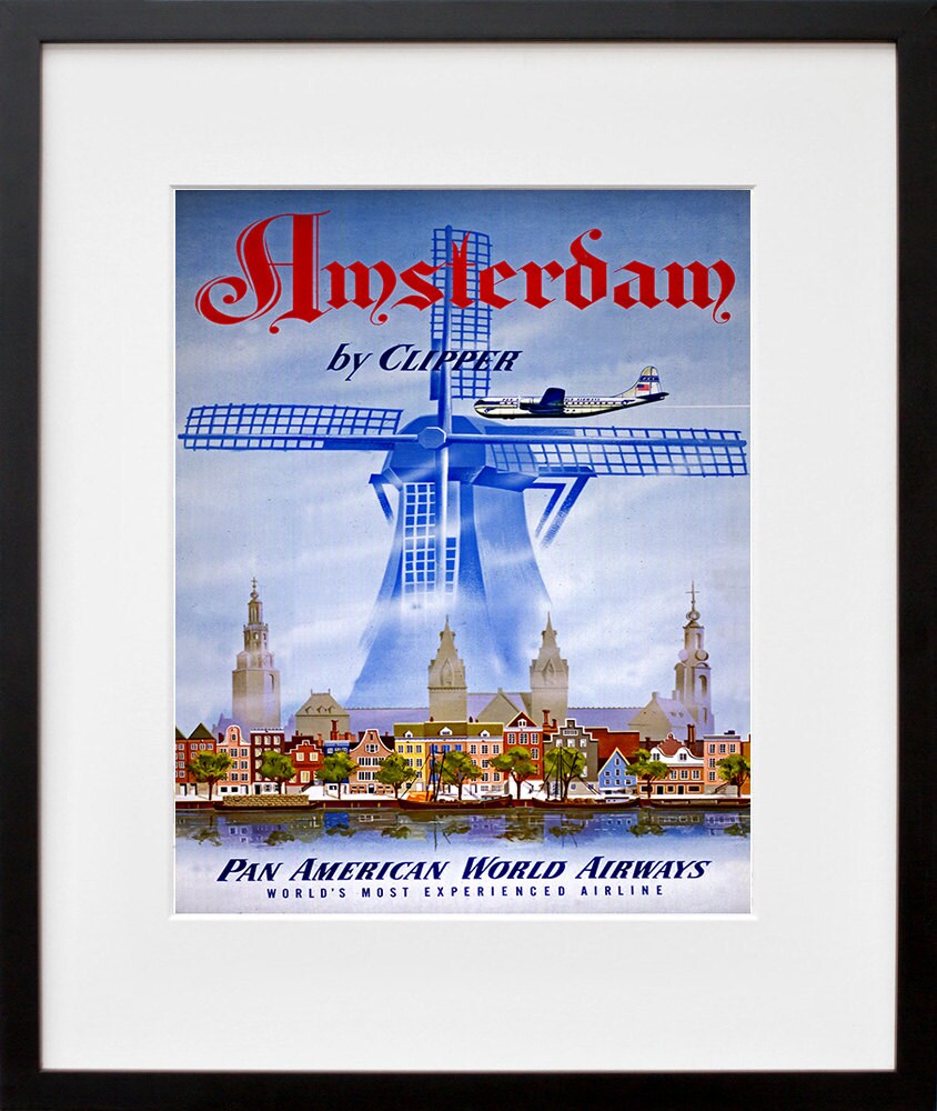 Amsterdam Travel Poster