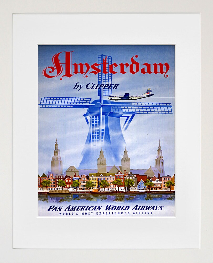 Amsterdam Travel Poster