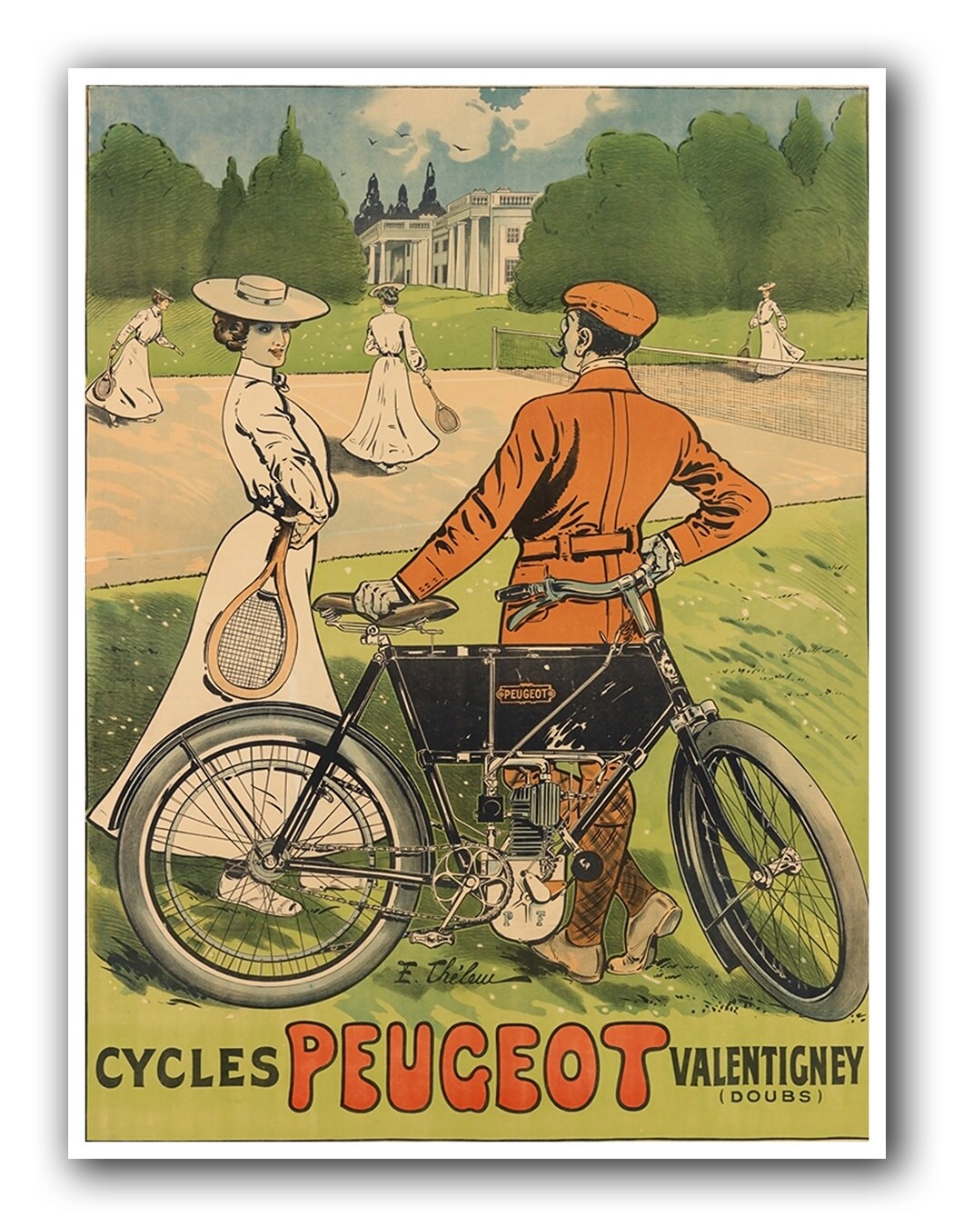 Vintage Biking Art Cycling Bike Print Bicycle Sports Poster (H361)