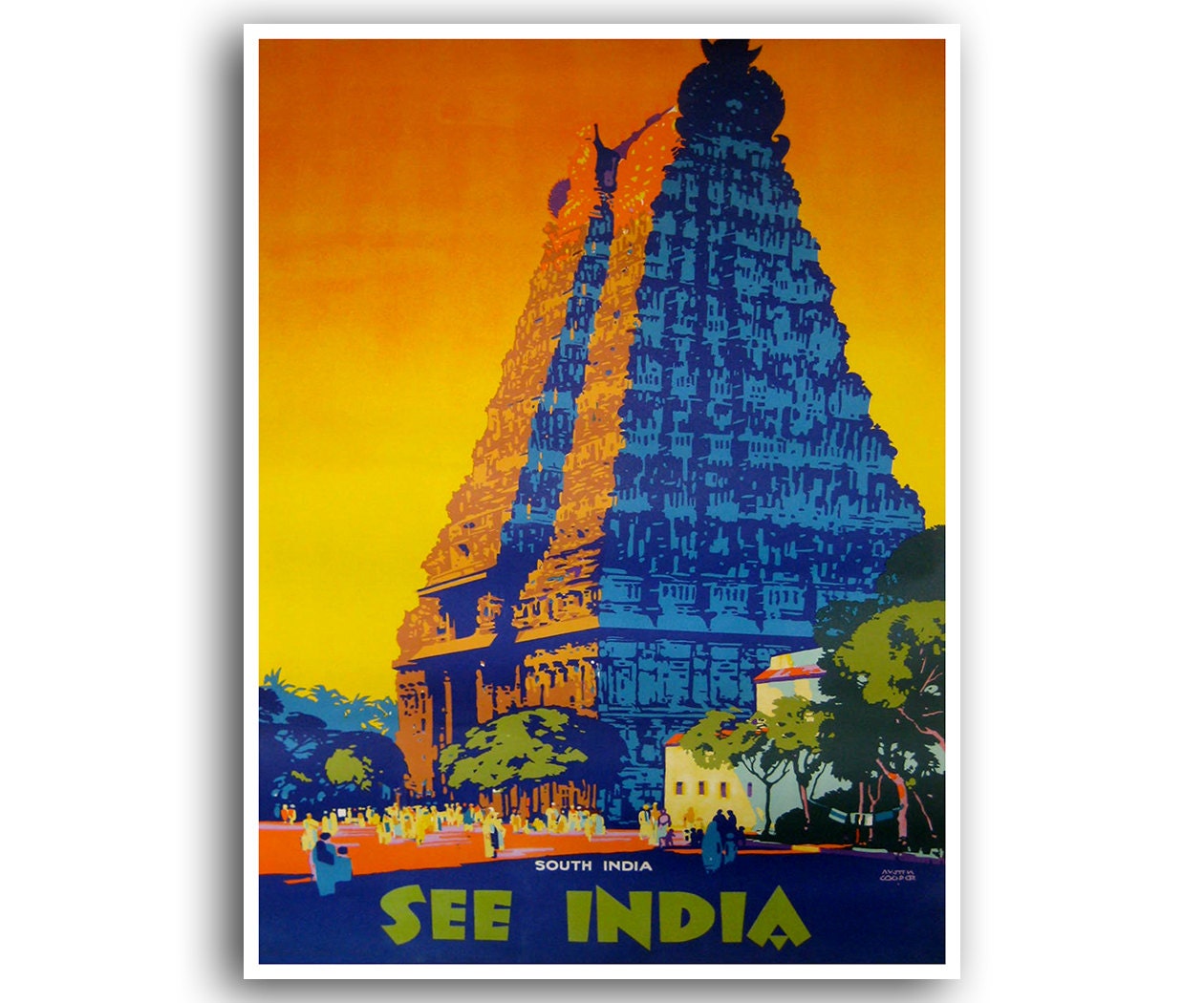 India Art Travel Poster Vintage Print (XR981)