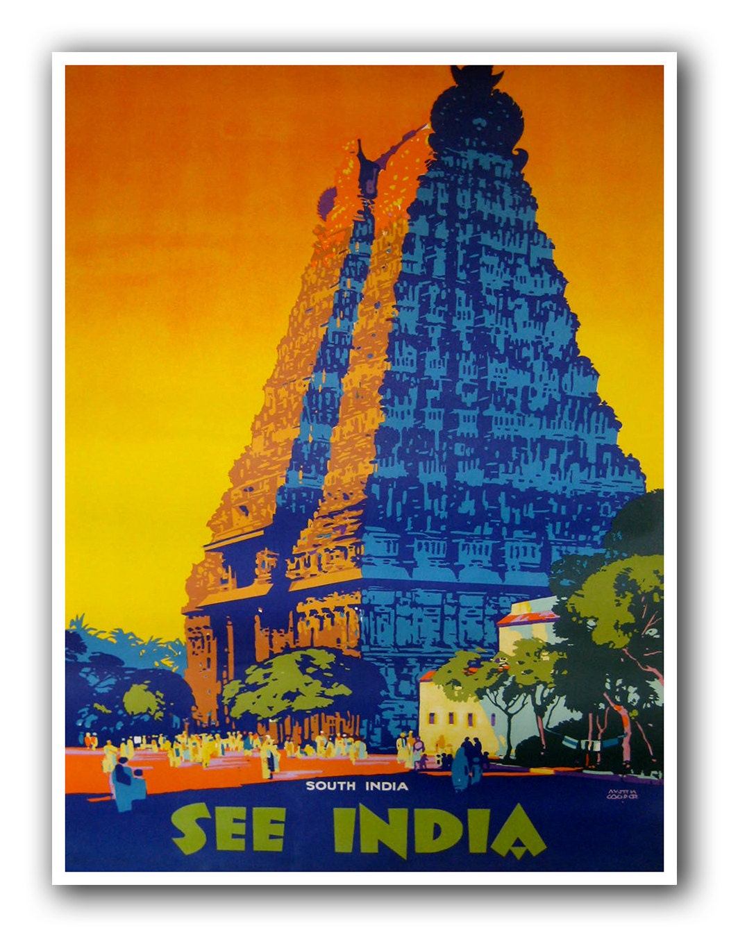 India Art Travel Poster Vintage Print (XR981)