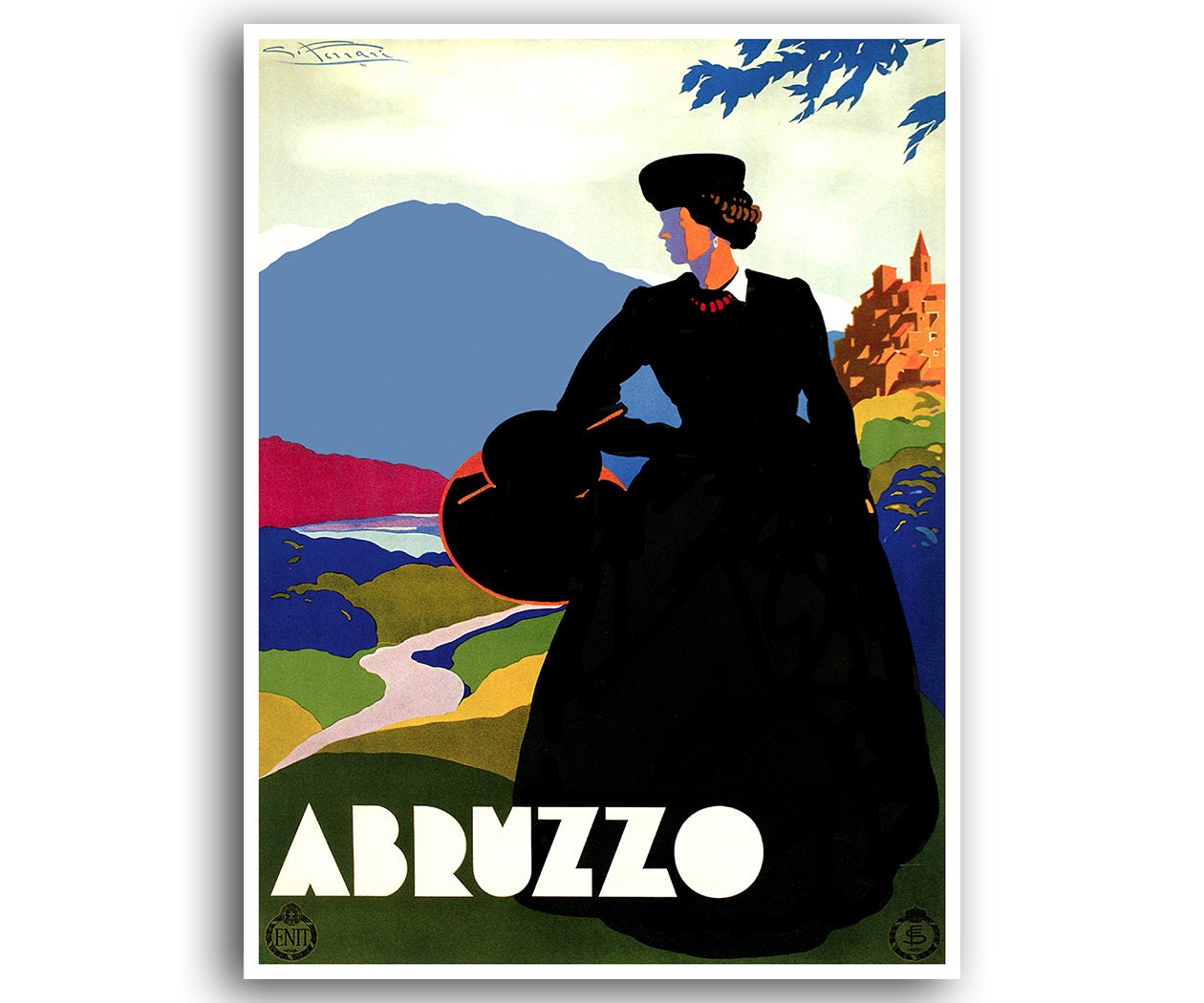 Abruzzo Travel Poster