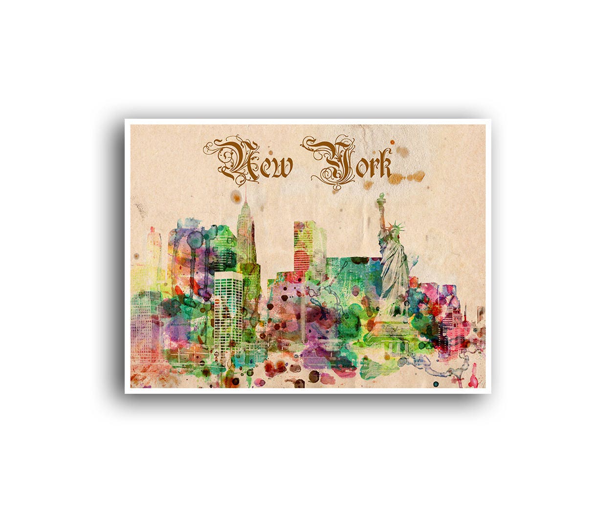 New York Travel Poster America Wall Art Home Decor Print (WA1)