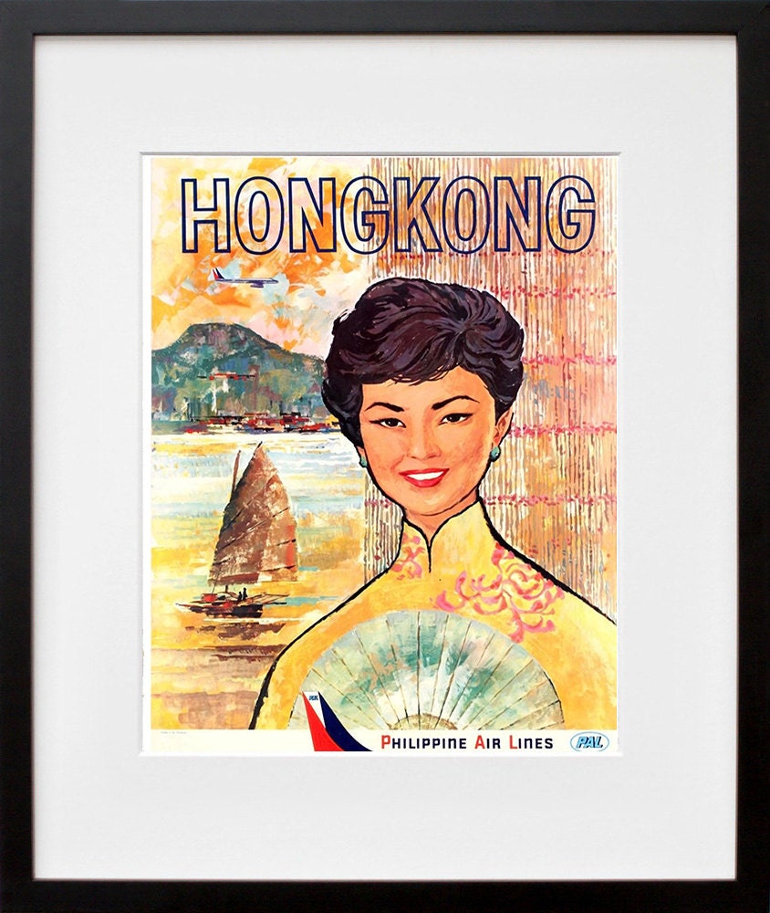 Hong Kong Gift Travel Poster Chinese Art Print Home Decor (XR1450)