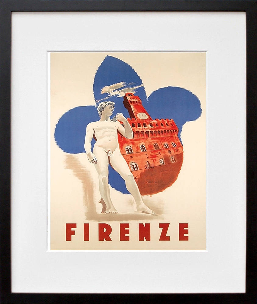 Art Florence Italy Travel Poster Gift Print Vintage (XR1460)