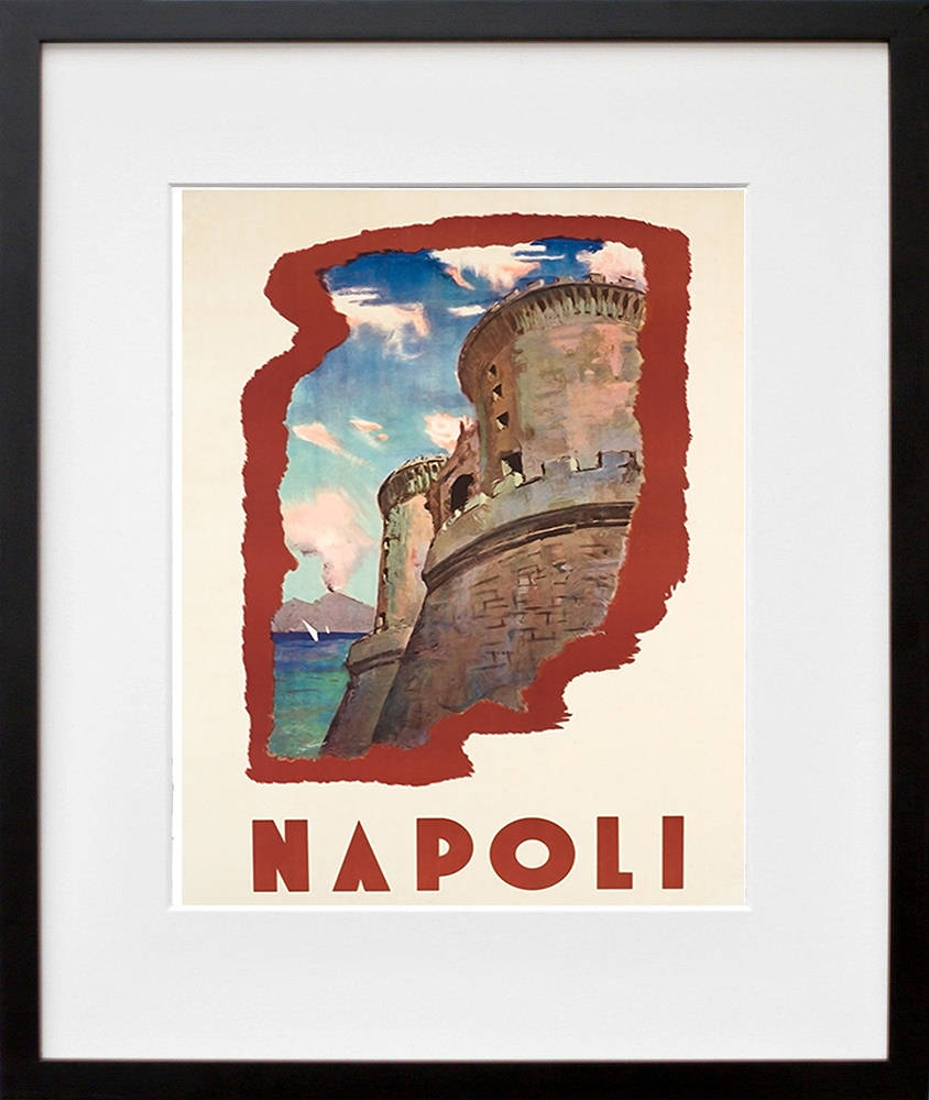 Art Naples Italy Travel Poster Gift Print Vintage (XR1459)