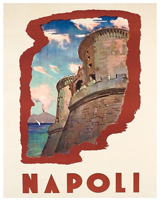 Art Naples Italy Travel Poster Gift Print Vintage (XR1459)
