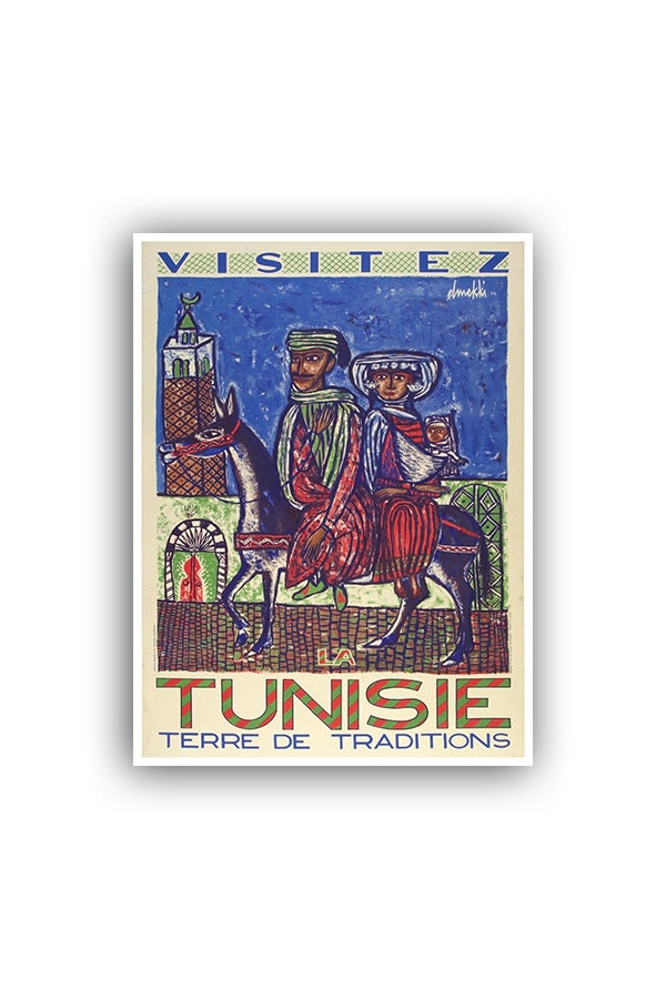 Tunisia Africa Art Vintage Travel Poster African Print Home Decor (XR1548)