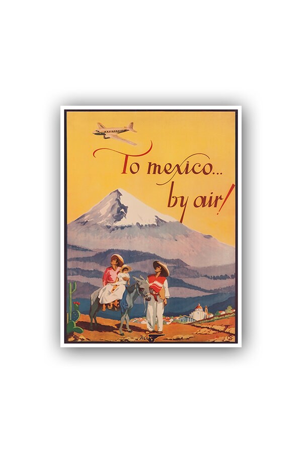 Mexico Travel Poster Wall Art Print Mexican Decor (H465)
