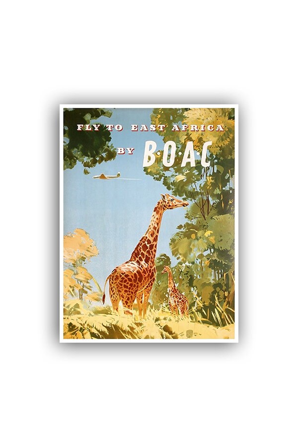 BOAC Travel Poster Africa