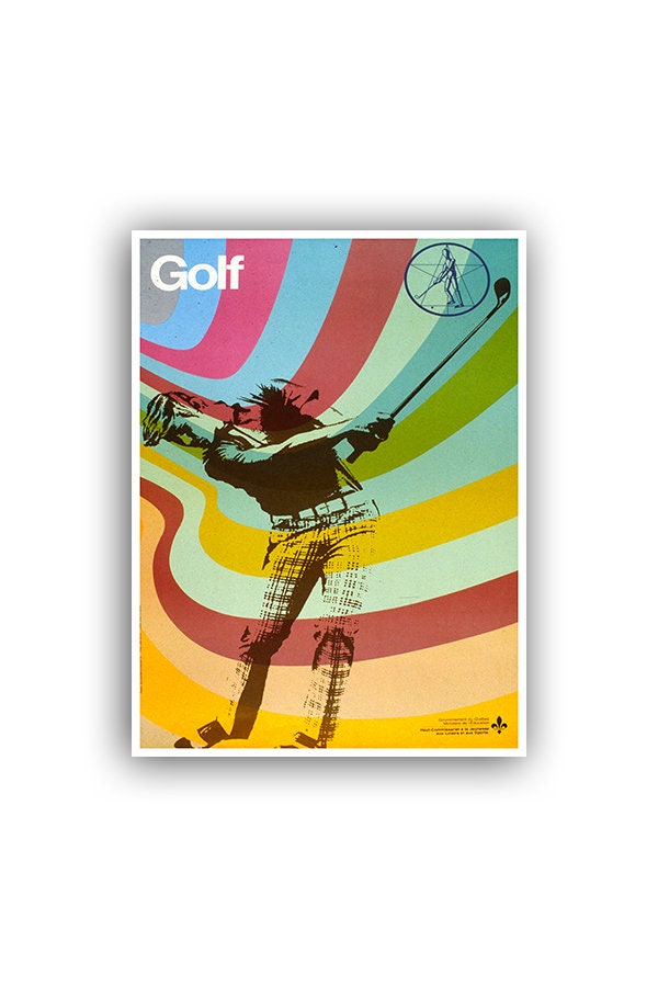 Retro Art Golf Poster Print Sports Decor (H305)