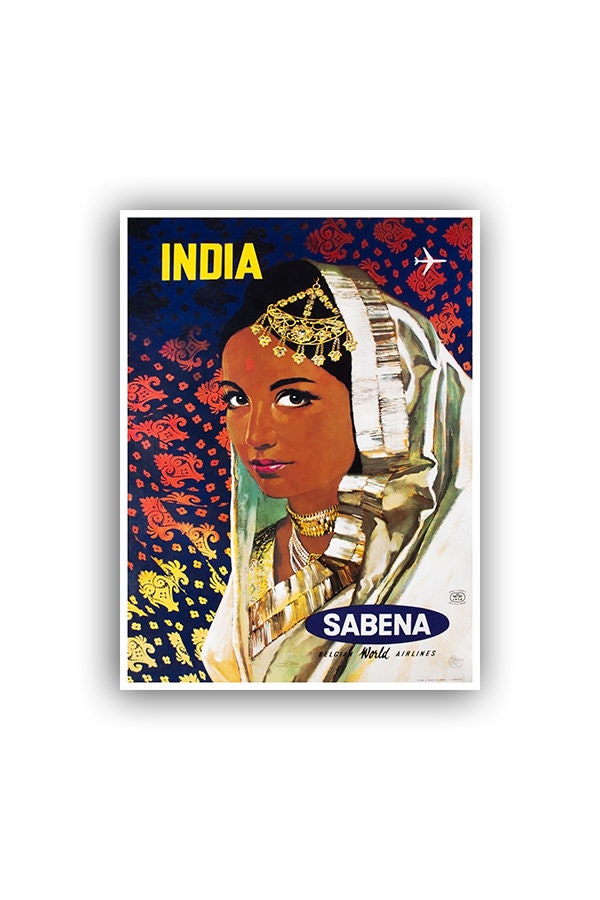 India Retro Art Poster Indian Travel Print Wall (XR1528)