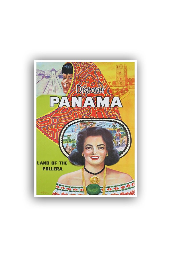 Panama Travel Art Vintage South America Poster Print (XR1385)