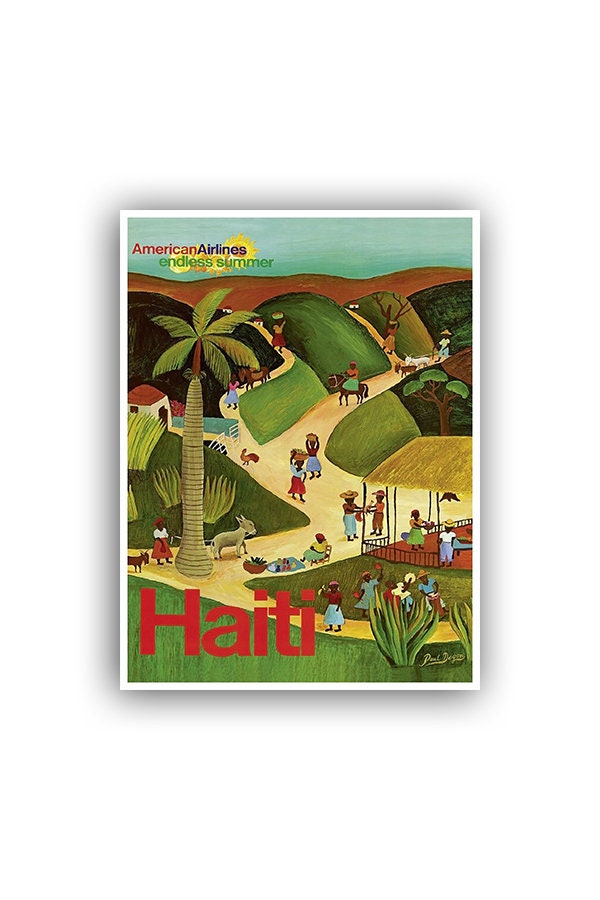 Haiti Art Print Travel Poster Retro Home Decor (XR1519)