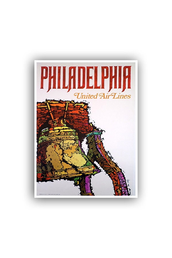 Philadelphia Art Print Philly Travel Poster Retro Home Decor (XR1010)