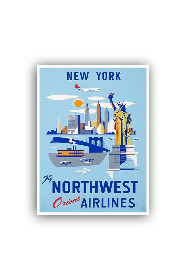 New York Travel Art Poster America Print Home Decor (XR1058)
