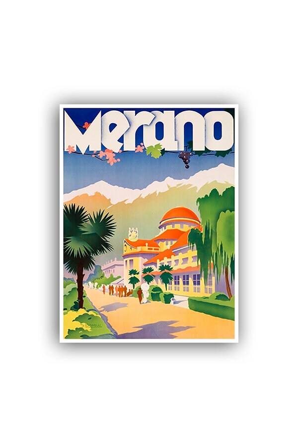 Italy Travel Poster Art Merano Tourism Print (XR1061)