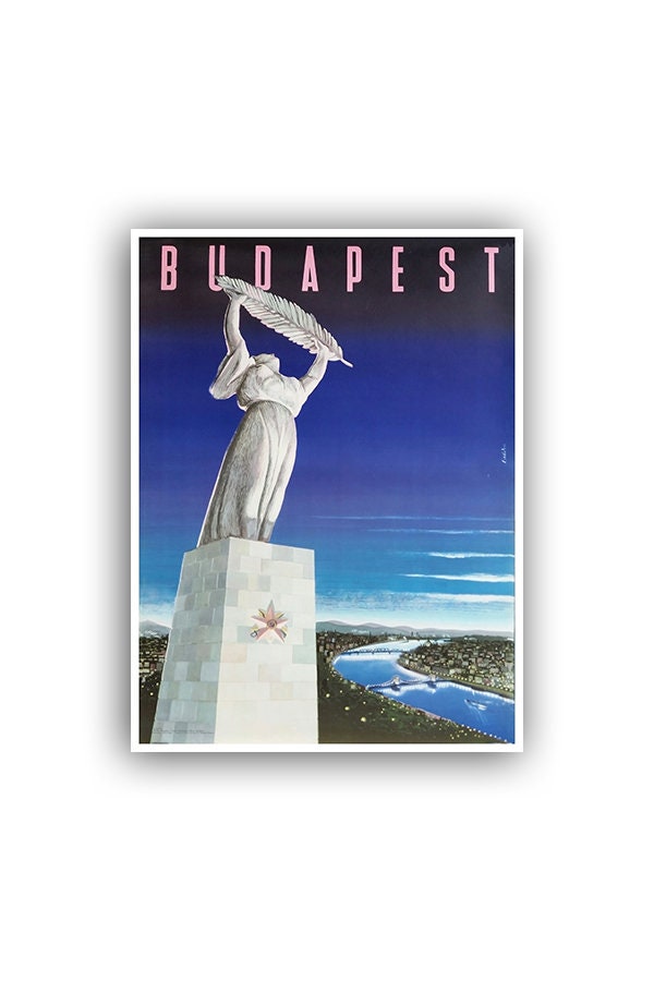 Budapest Hungary Travel Poster Vintage Art Print Retro Gift (XR1574)