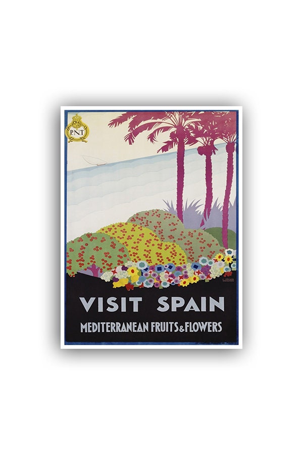 Spain Art Retro Poster Spanish Art Travel Poster Wall Art Print (XR1571)