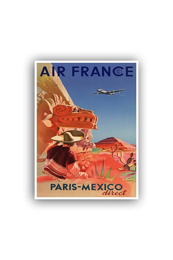 Mexico Travel Poster Mexican Art Print Home Decor (XR1562)