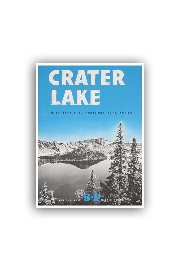 National Parks Travel Poster Crater Lake Art Print Sports Decor (H478)