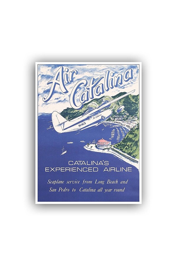Catalina Islands Travel Poster Airline Art Print Sports Decor (H476)