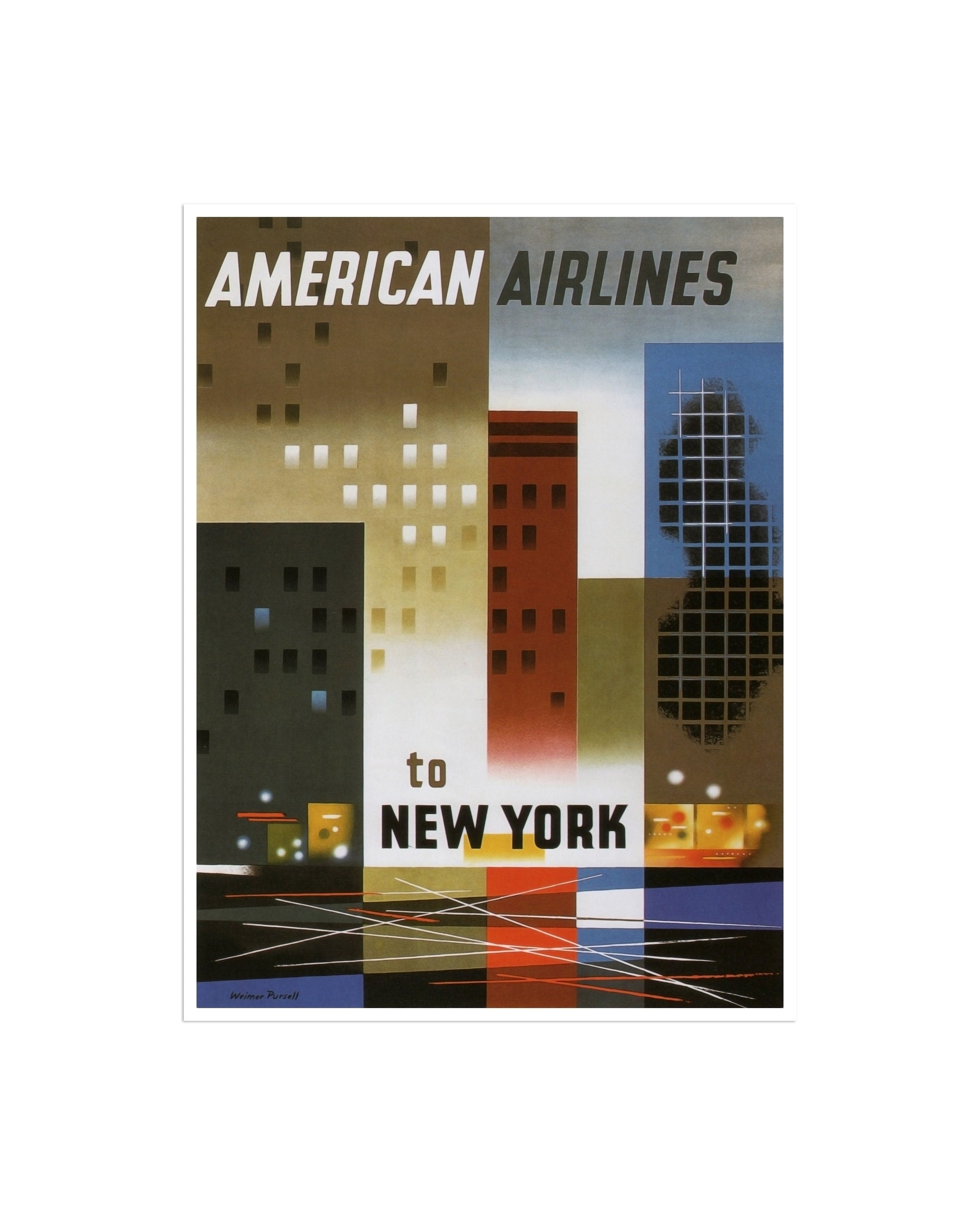 New York Travel Poster America Wall Art Home Decor Print (XR1750)