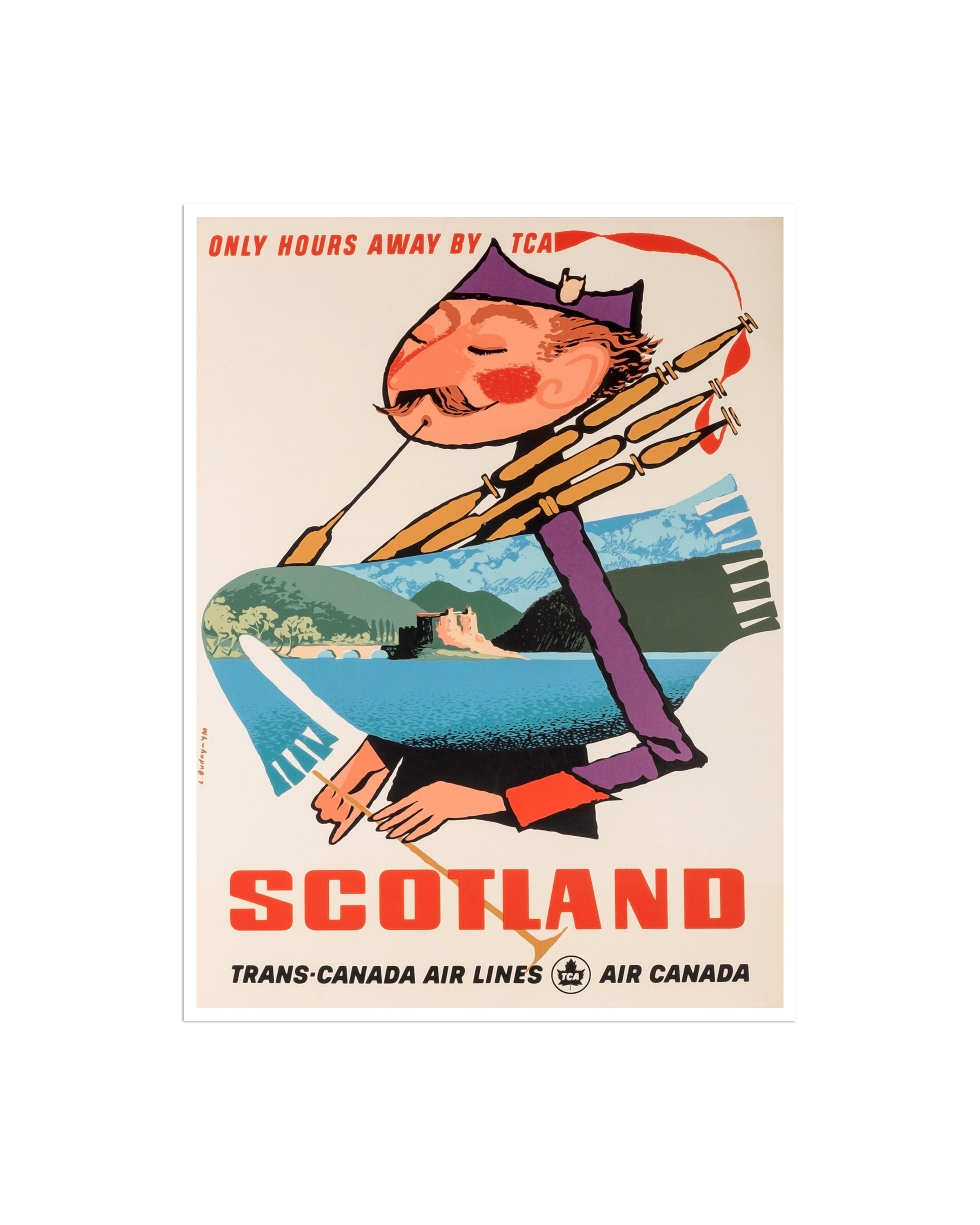 Scotland Travel Art Poster Print Scottish Home Decor (XR1821)